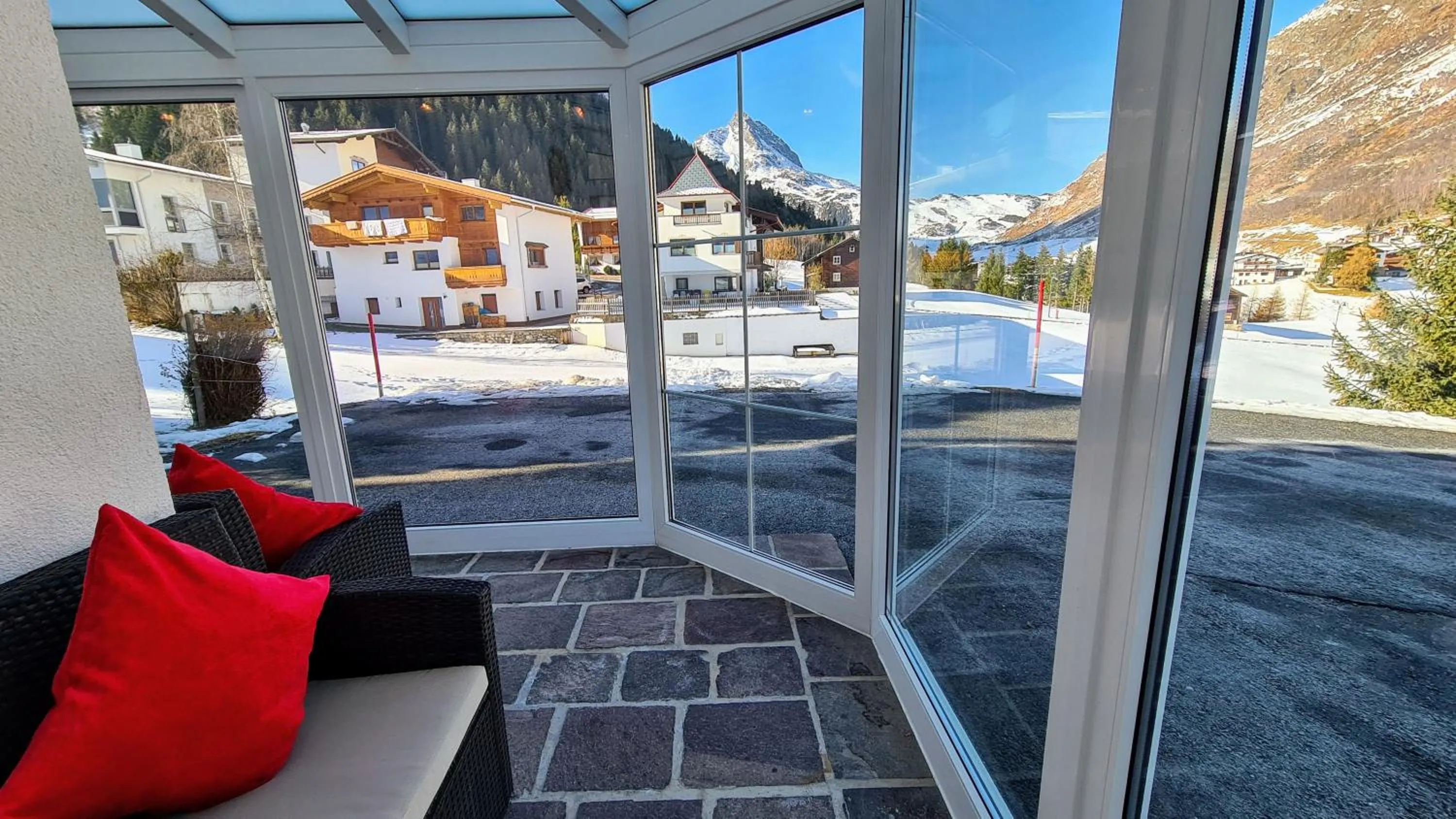 Balcony/Terrace in Apart Garni Romantica