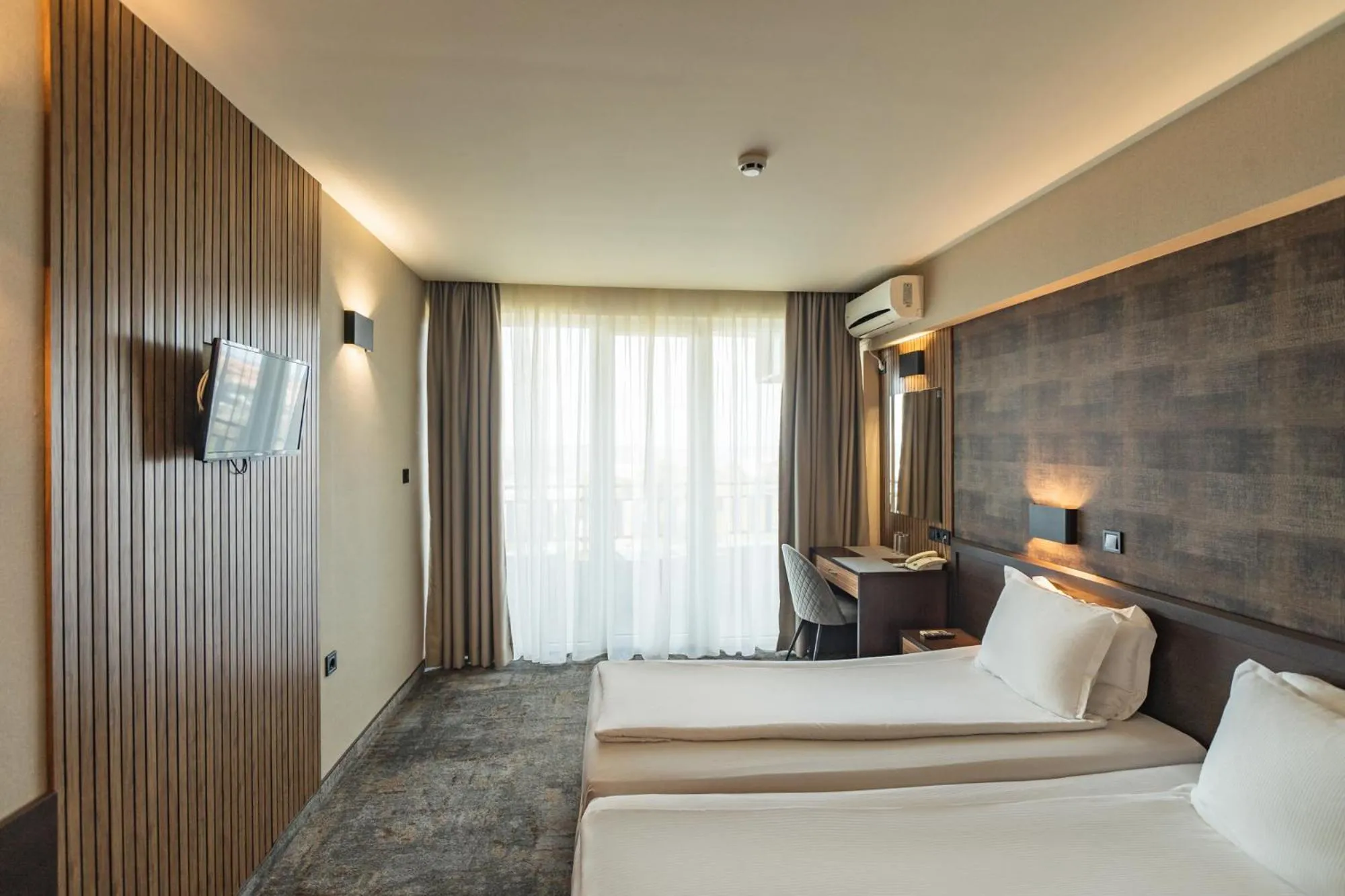 Bed in Kalithea Family Hotel