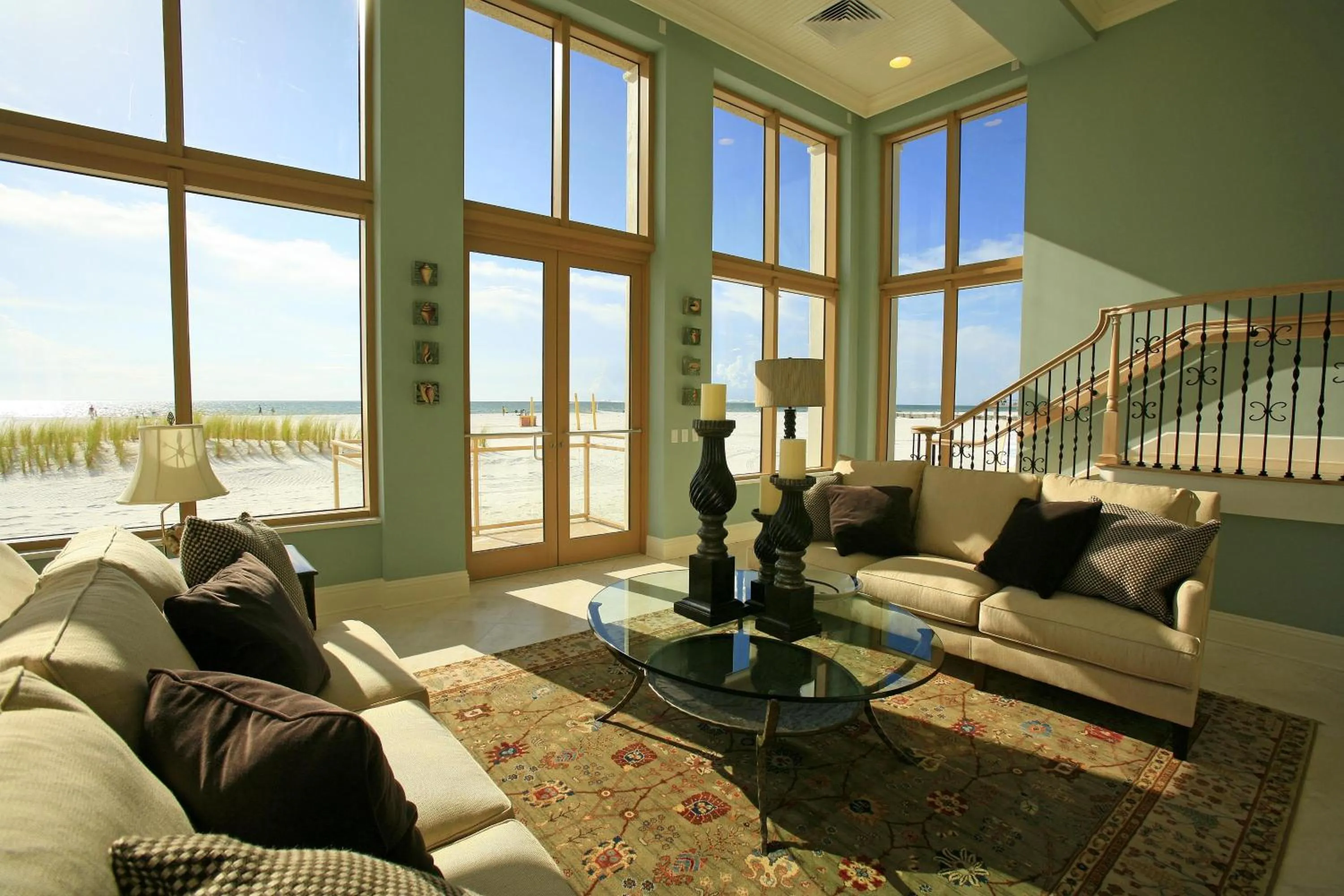 Living room in Sandpearl Resort Private Beach