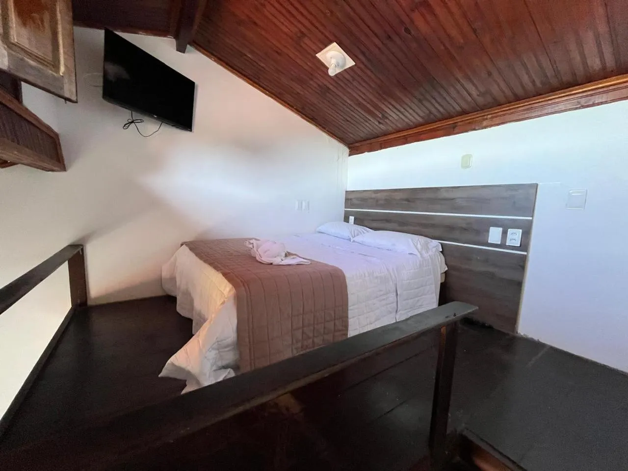 Bed in Pousada Farol do Morro