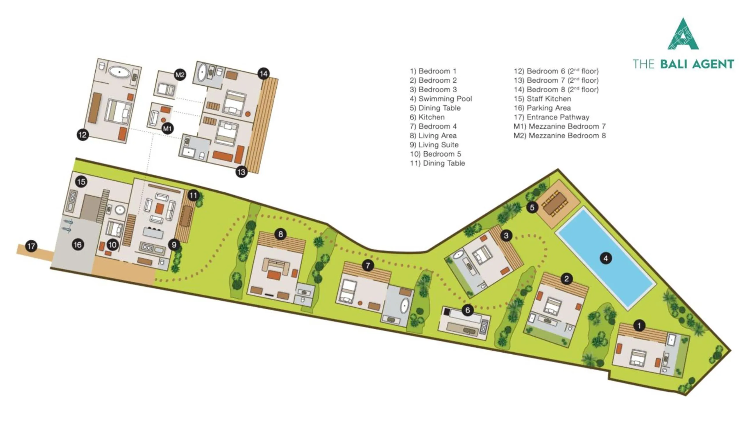 Floor plan in Villa Artis