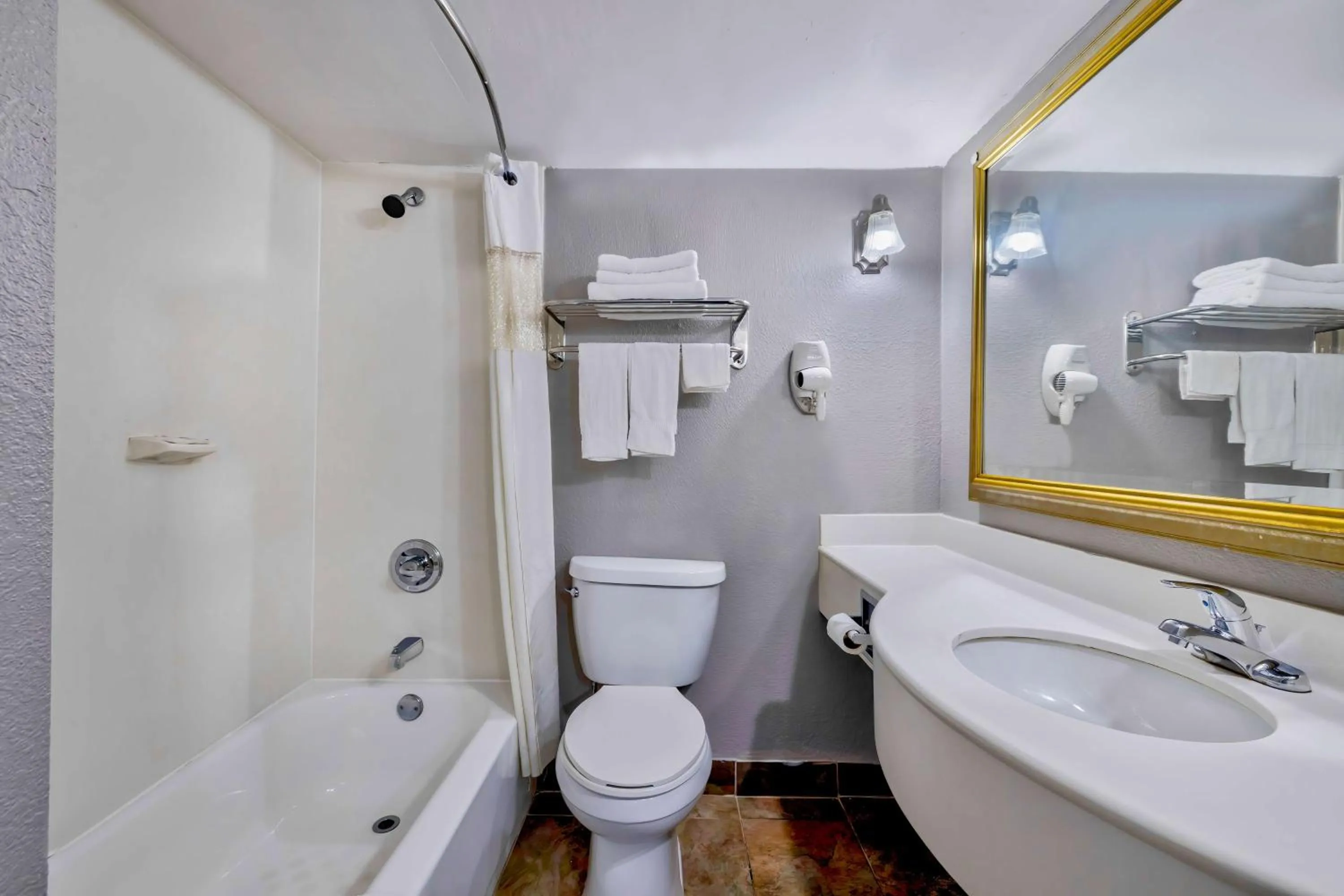 Bathroom in Motel 6 Harrisburg PA Near PA Expo Center