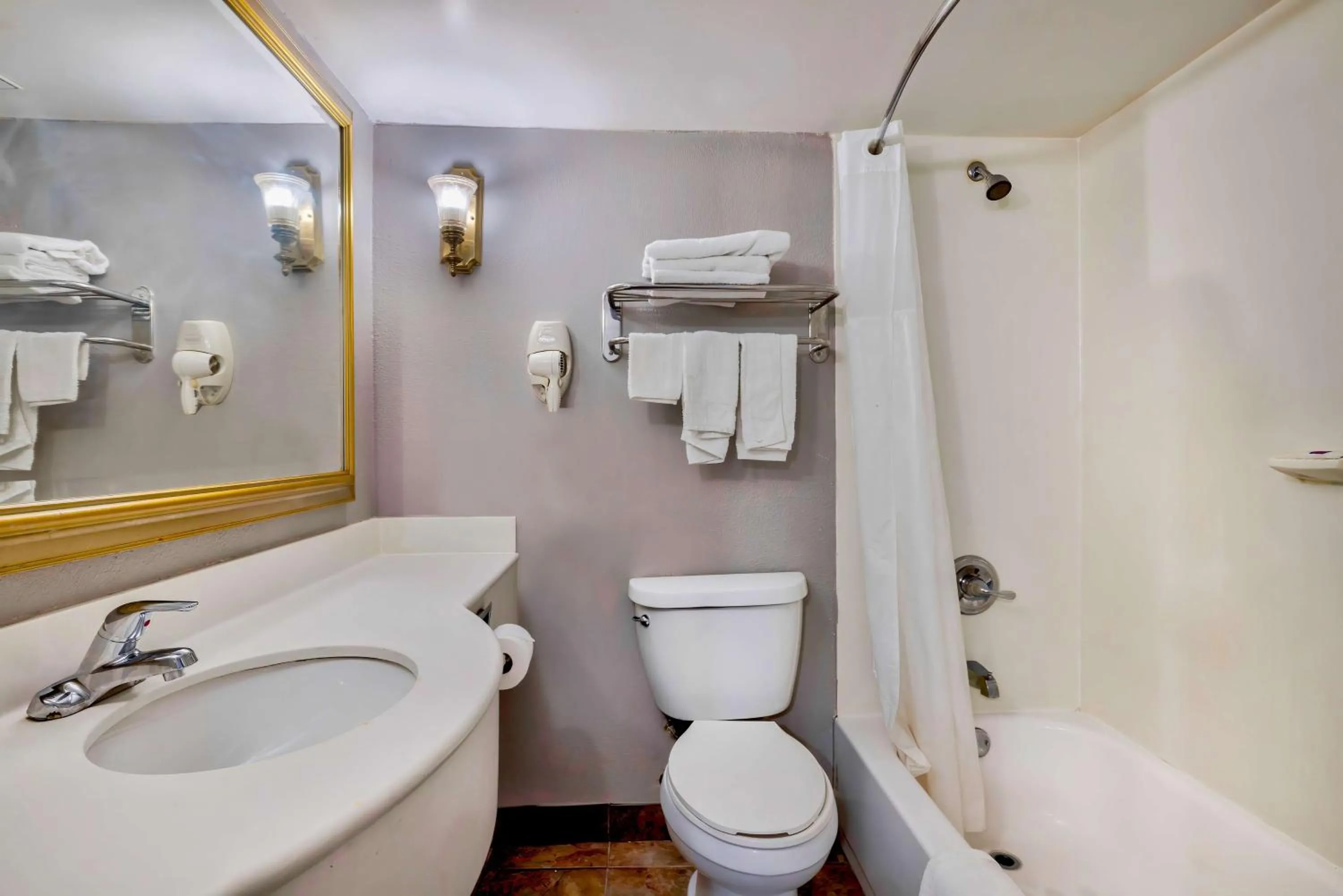 Bathroom in Motel 6 Harrisburg PA Near PA Expo Center