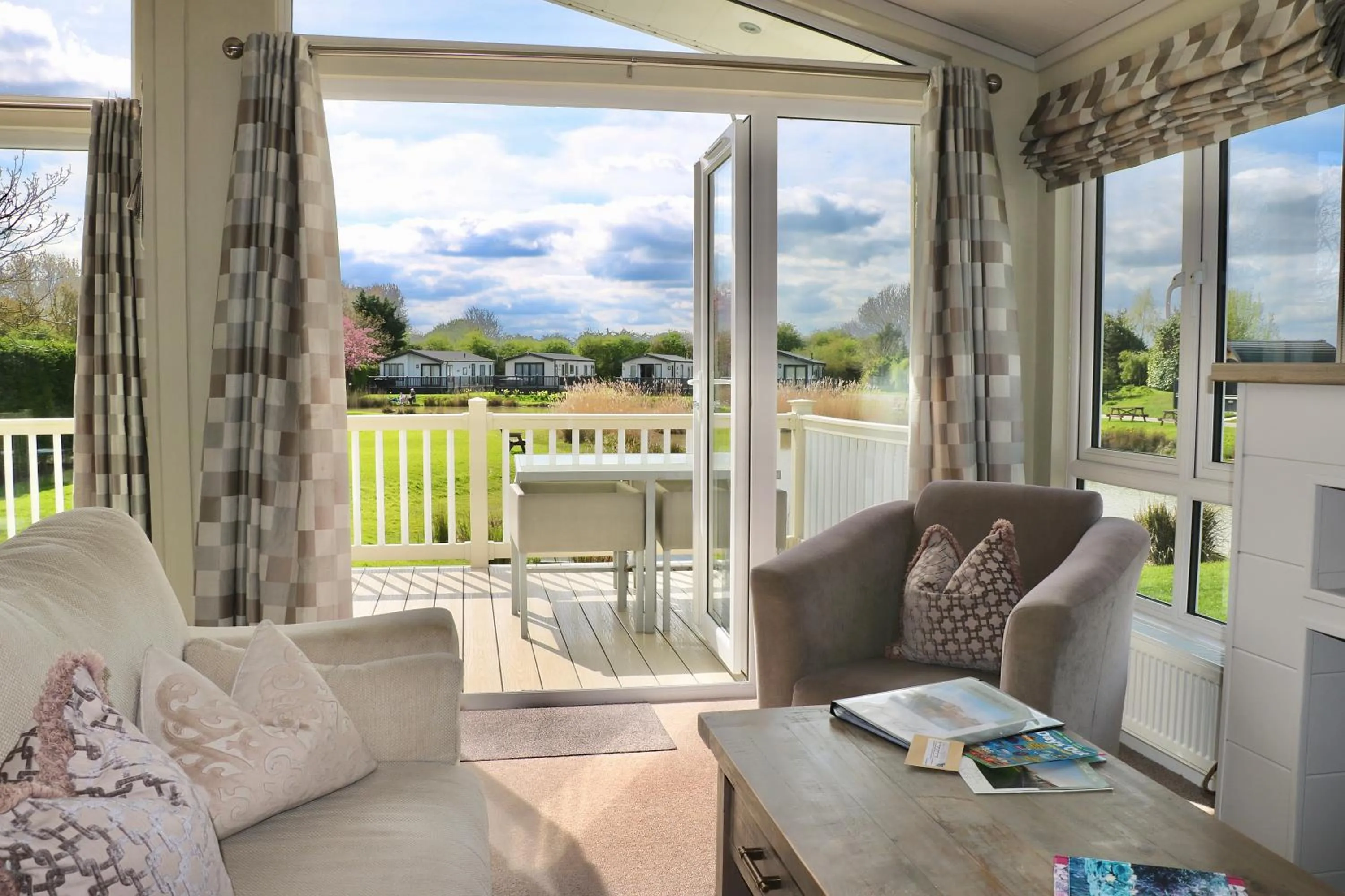 Garden view in Grange Farm Park