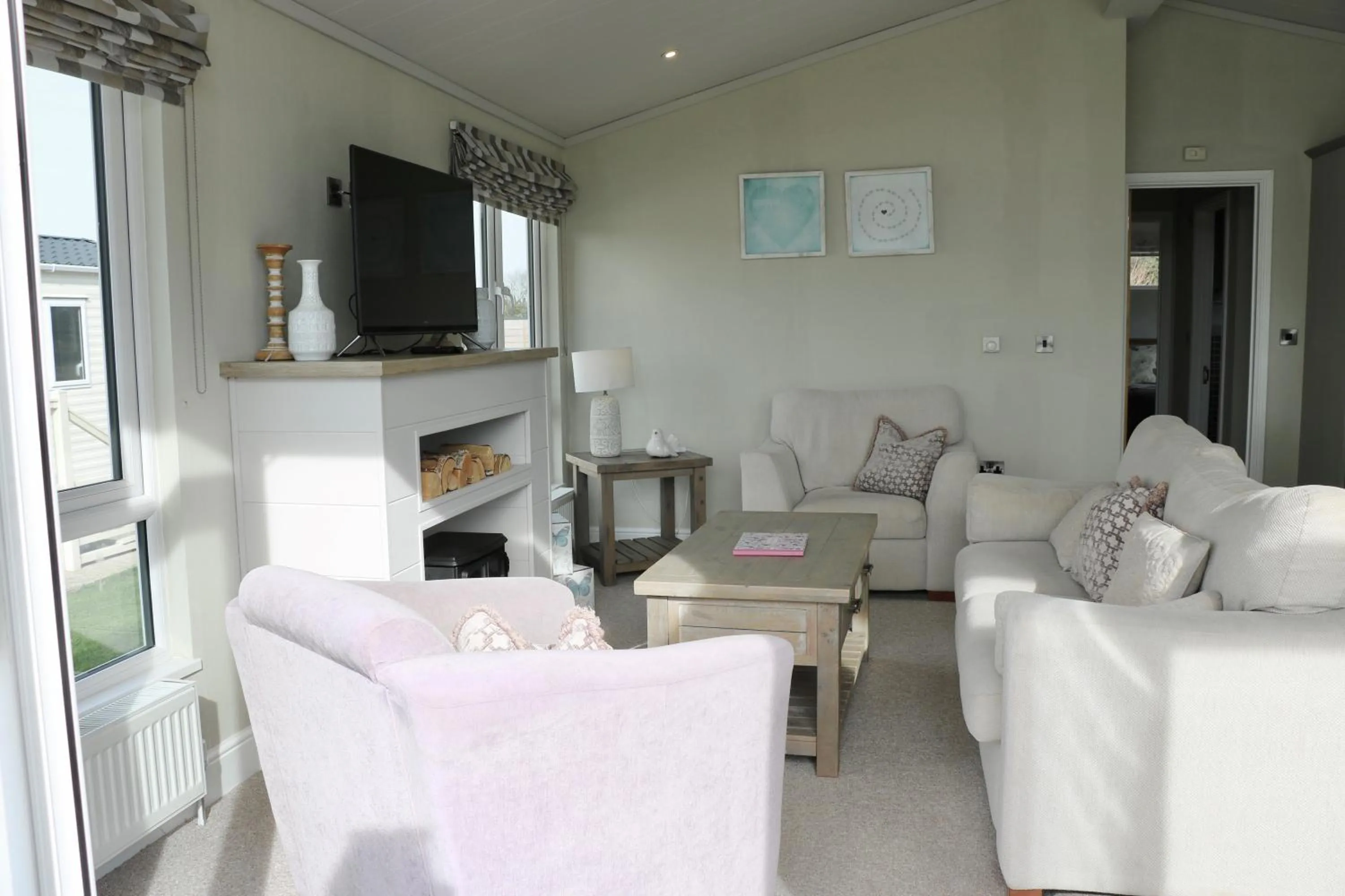 Seating area in Grange Farm Park