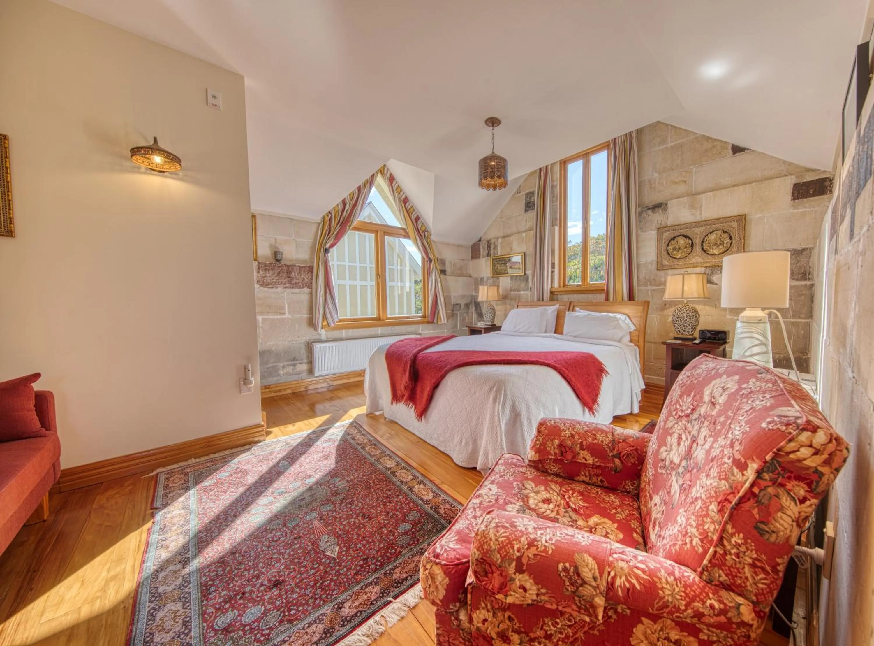 Bedroom, Bed in Pen-y-bryn Lodge