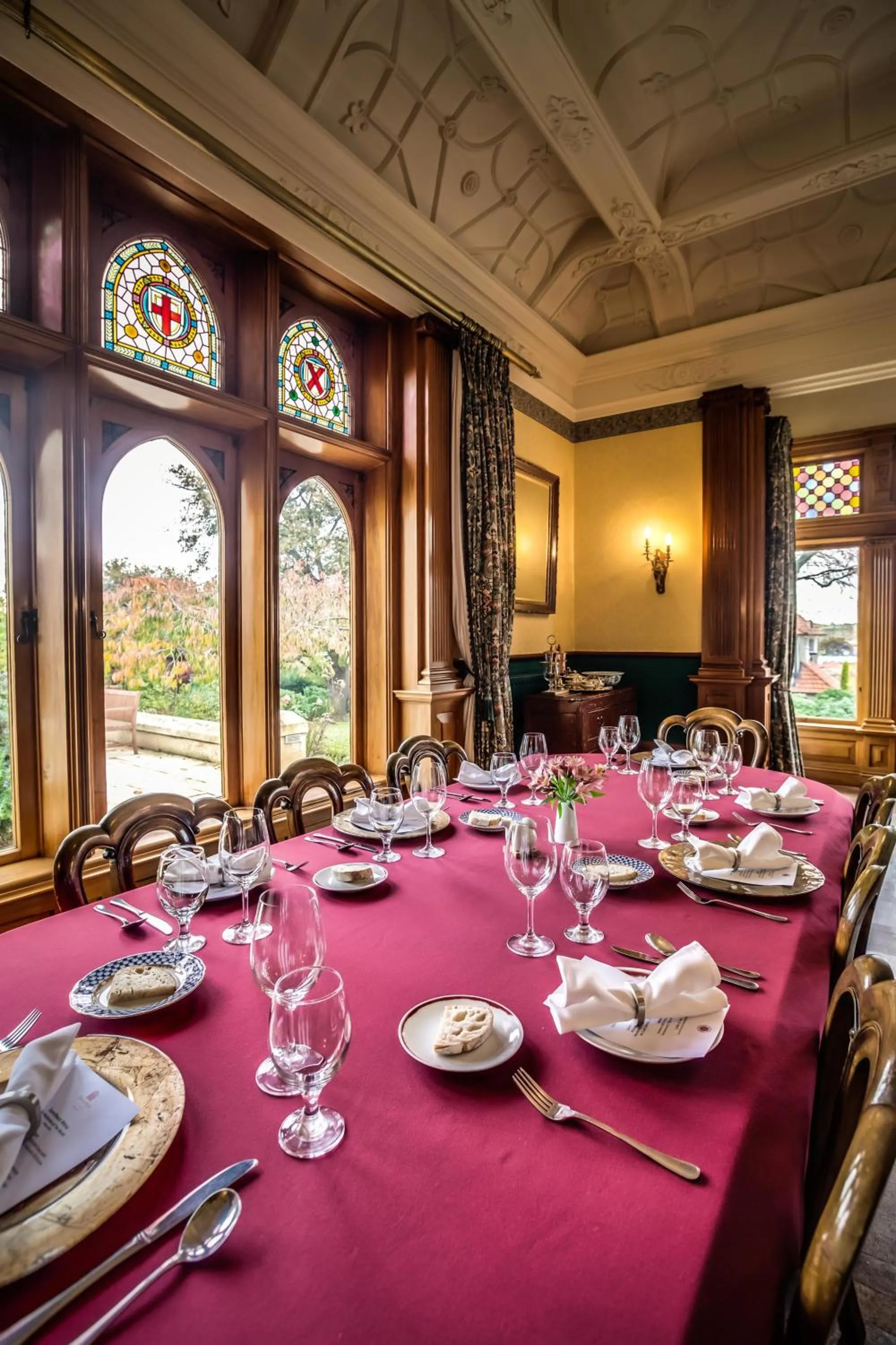 Dining area in Pen-y-bryn Lodge
