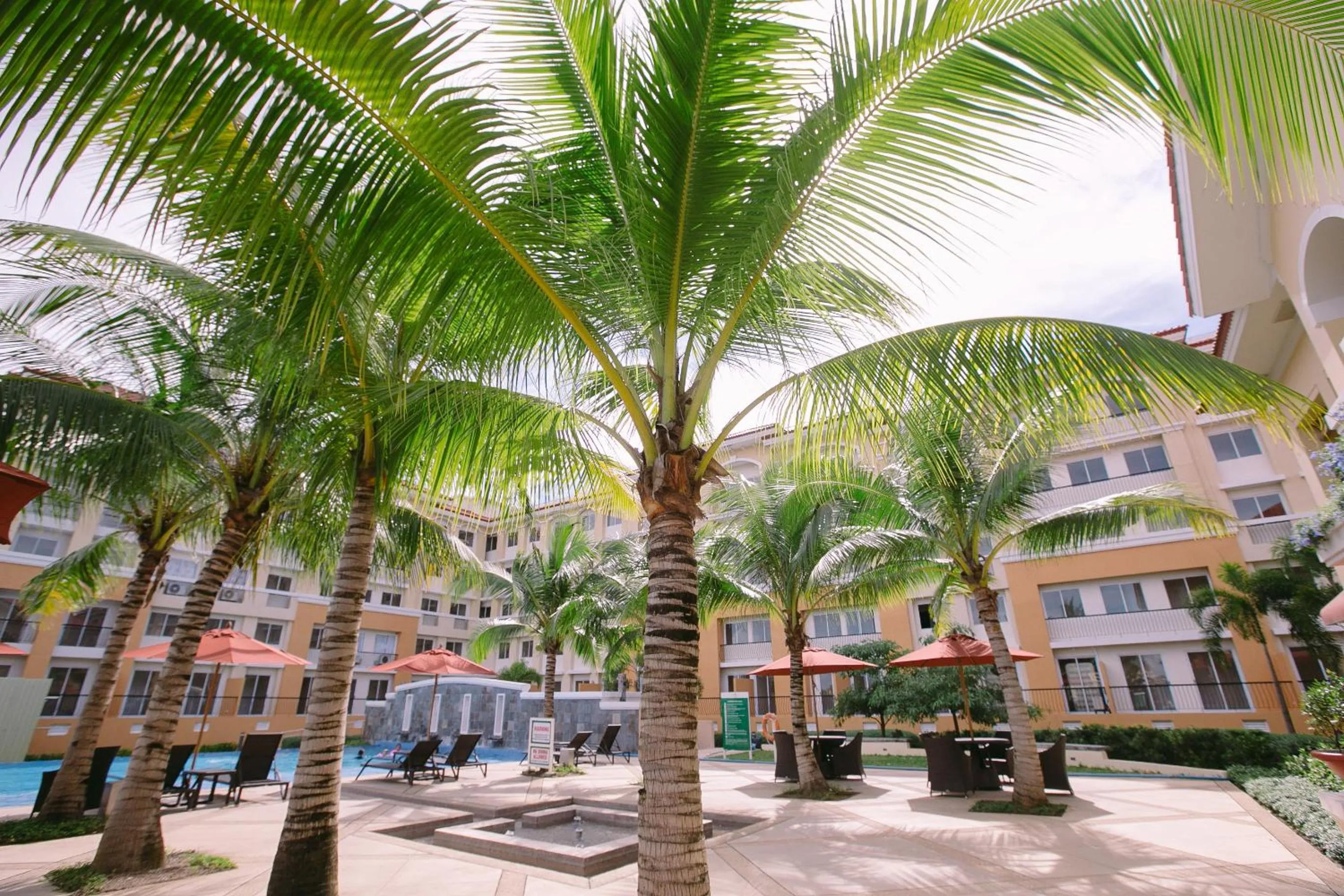 Pool view in Kara's Suite