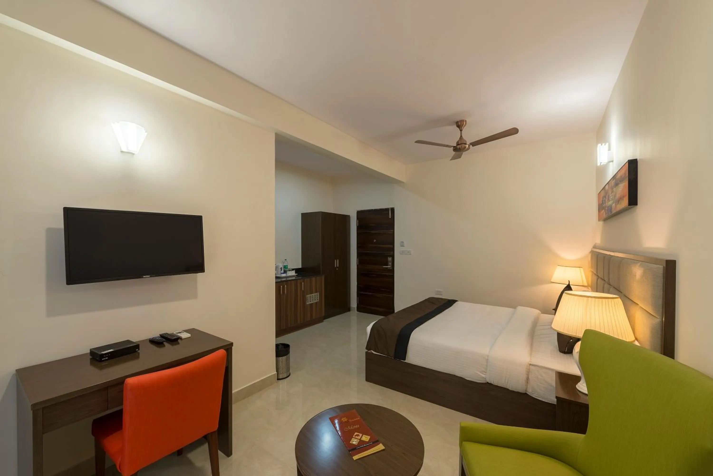 Photo of the whole room, Bed in Daffodil Delight - Manyata Tech Park