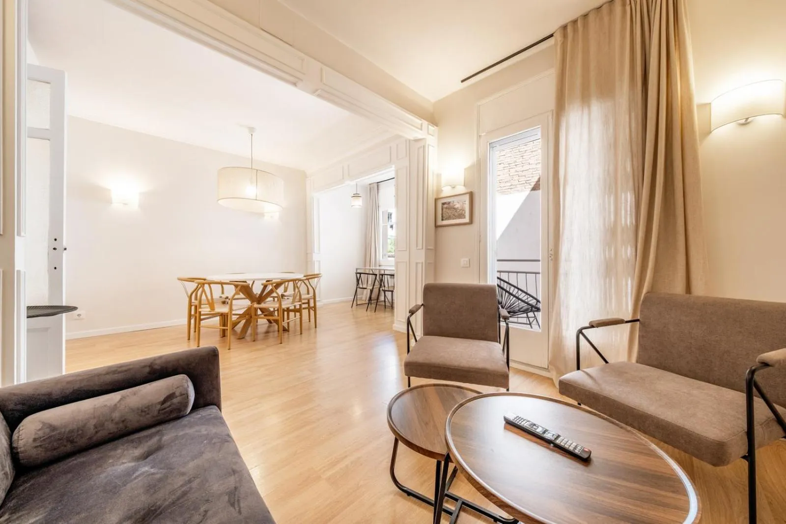 Living room in AinB Barcelona Sants Apartments