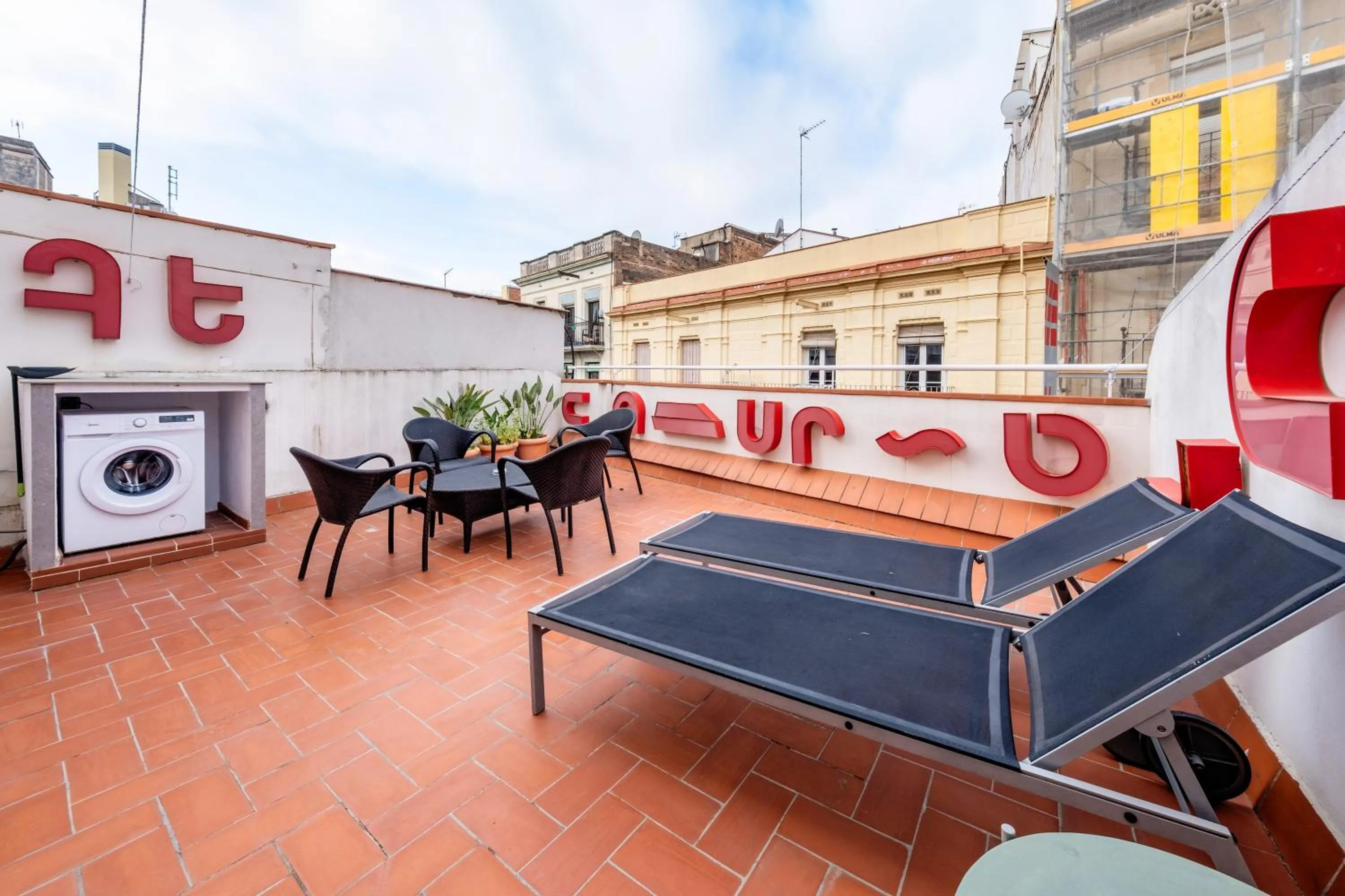 Balcony/Terrace in AinB Barcelona Sants Apartments