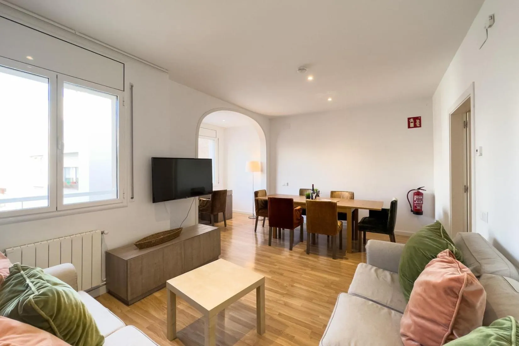 Living room in AinB Barcelona Sants Apartments