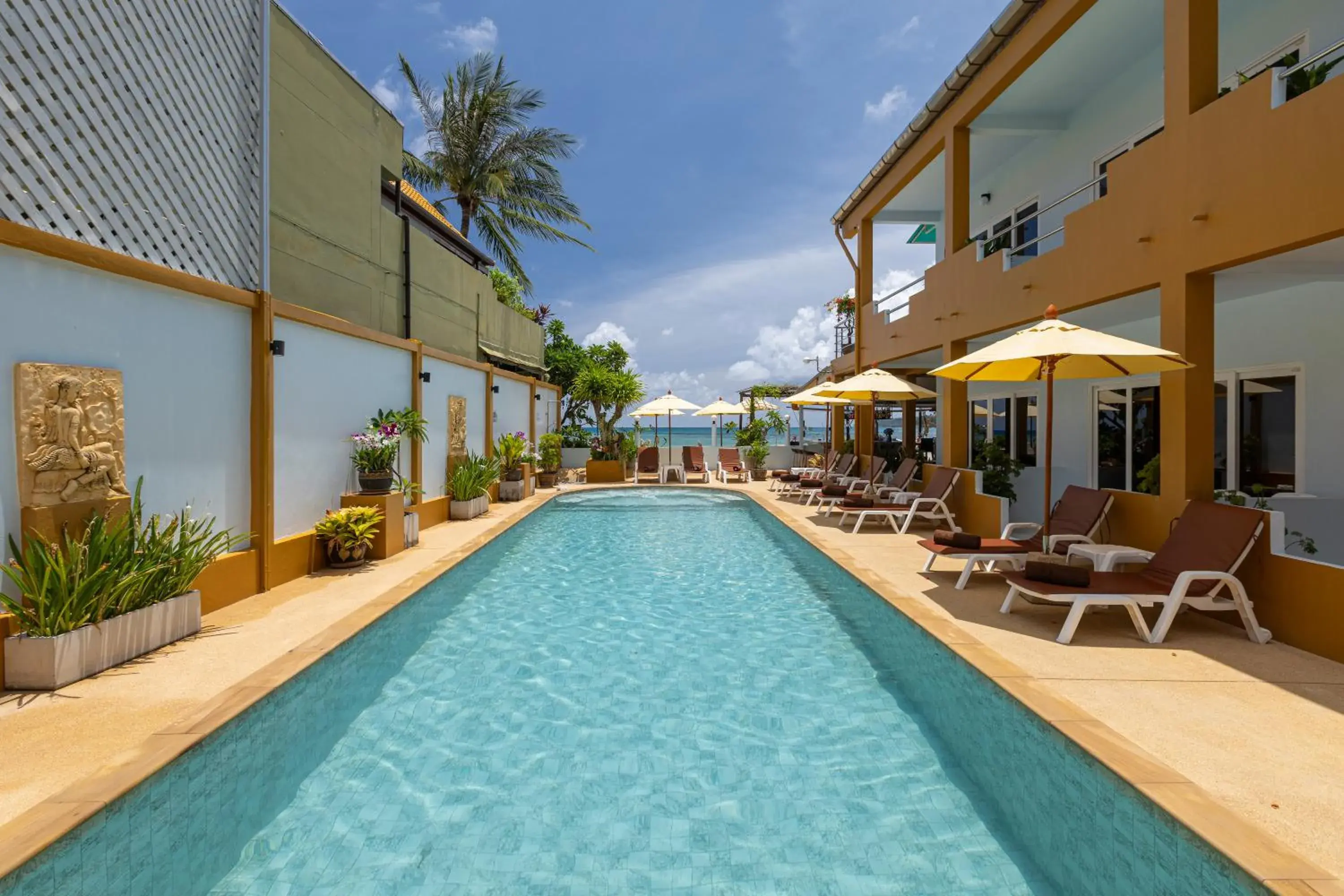 Pool view in Kamala Dreams Pool view in Kamala Dreams