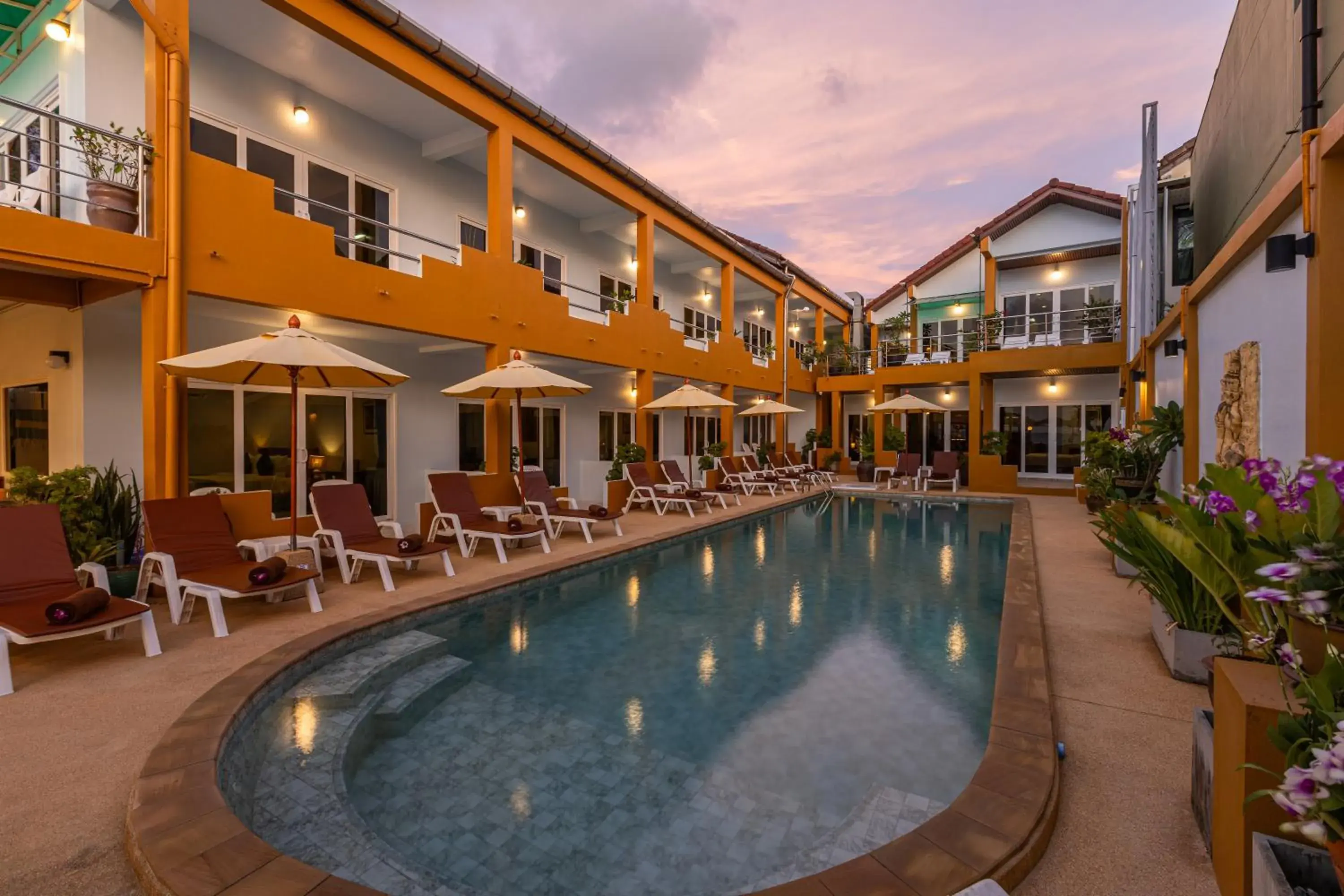 Pool view in Kamala Dreams Pool view in Kamala Dreams