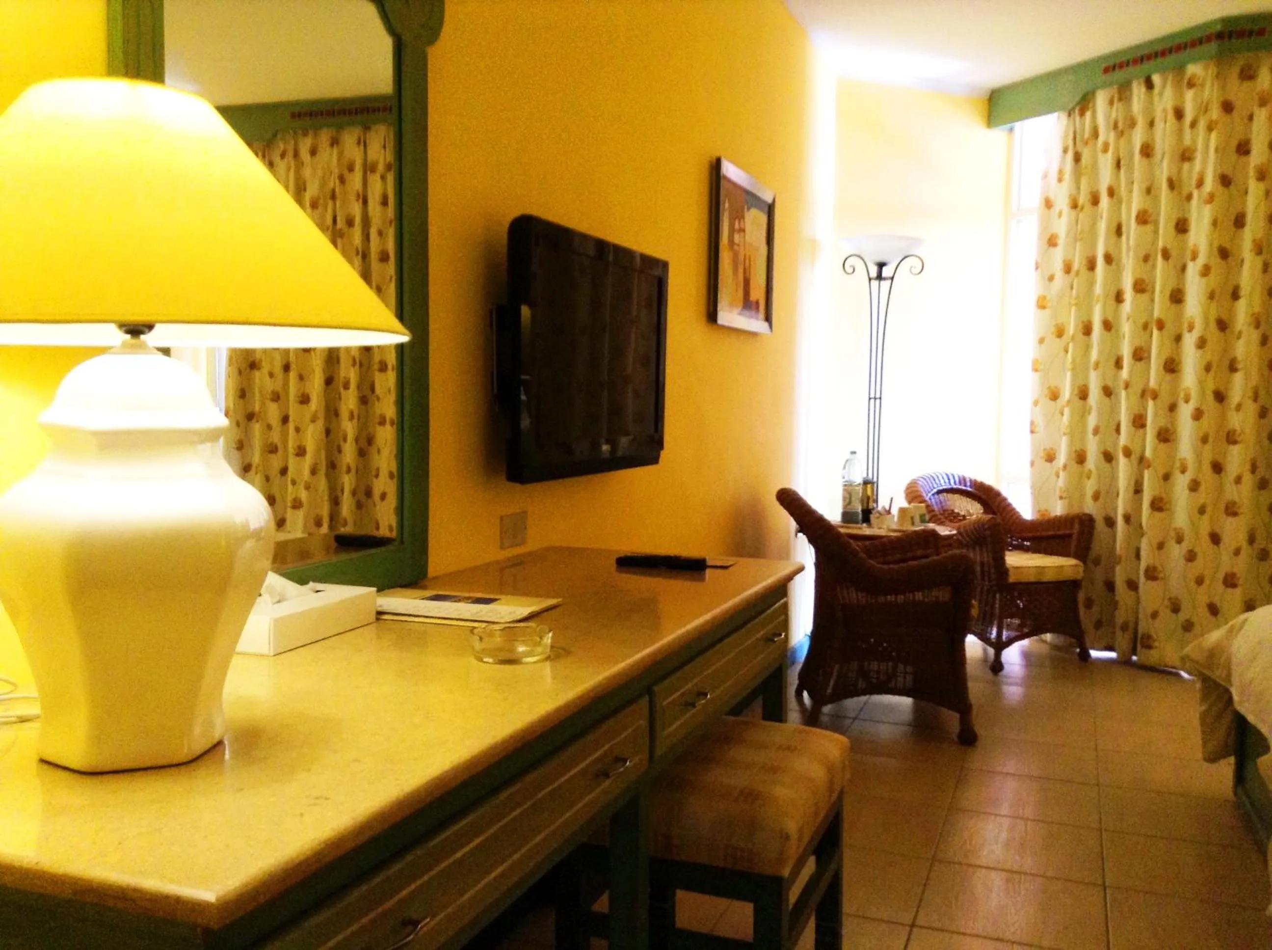 Seating area, Bed in Giftun Azur Resort