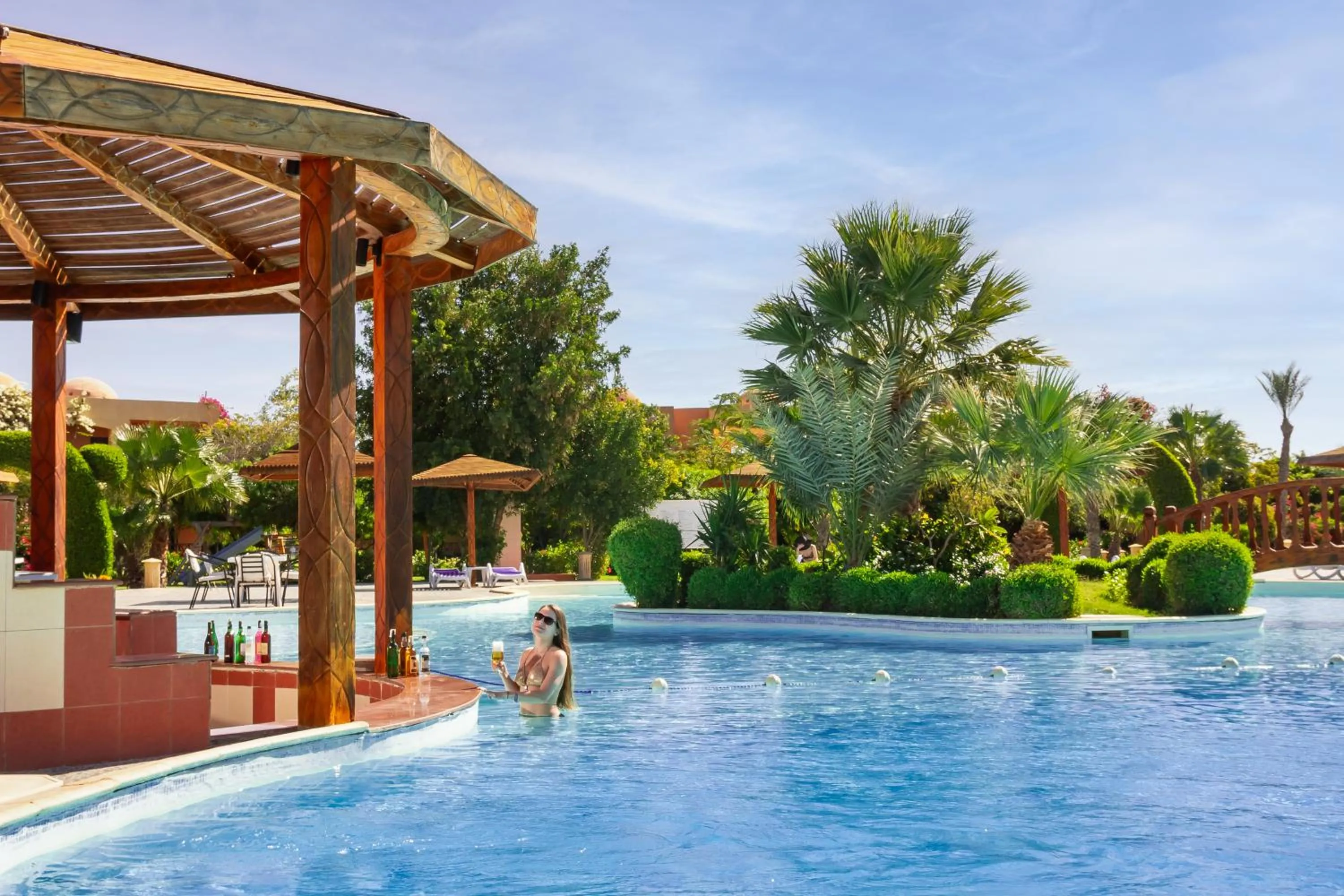 Pool view in Wadi Lahmy Azur Resort - Soft All-Inclusive