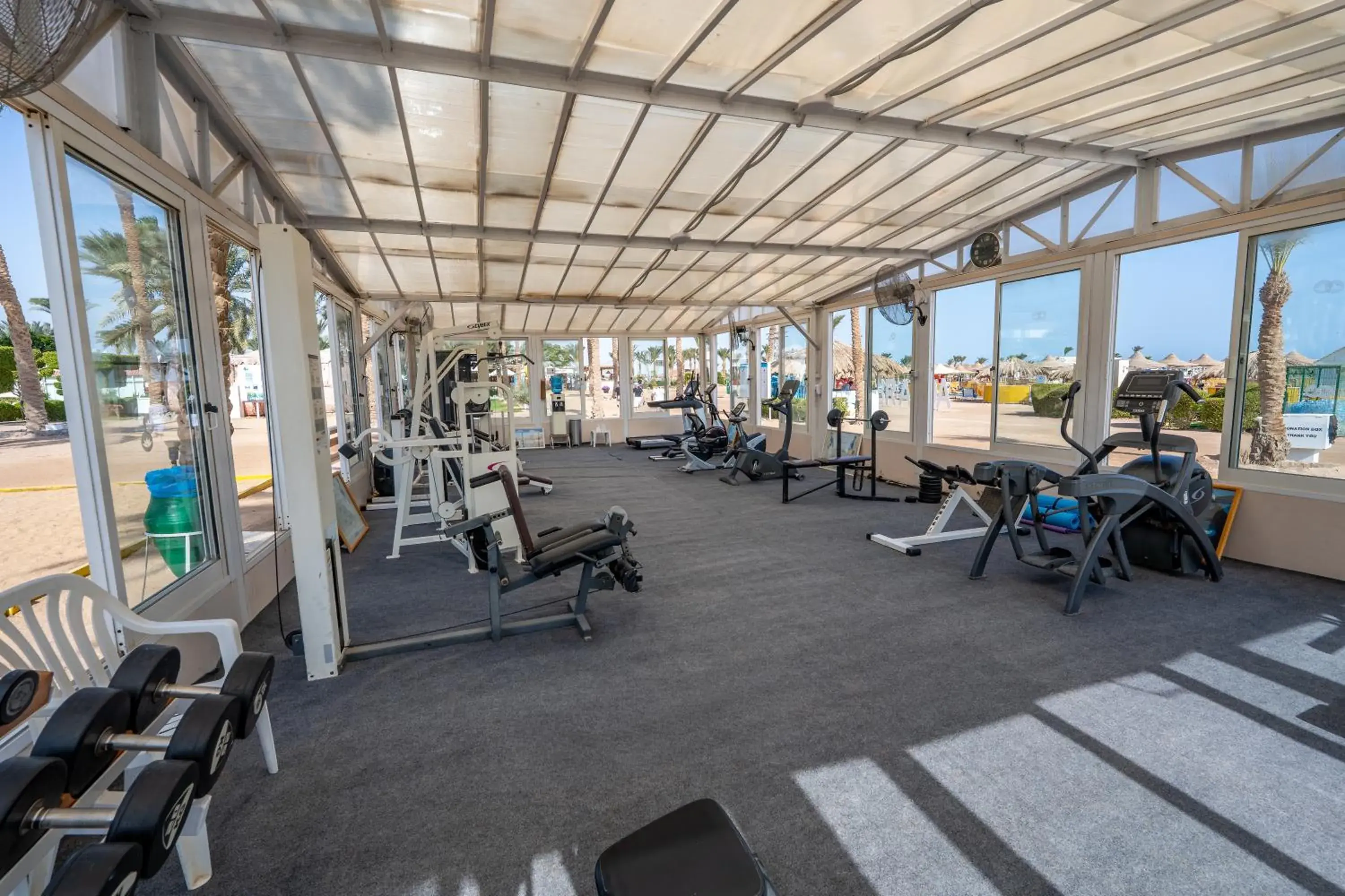 Fitness centre/facilities in JAZ Palmariva Beach Fitness centre/facilities in JAZ Palmariva Beach