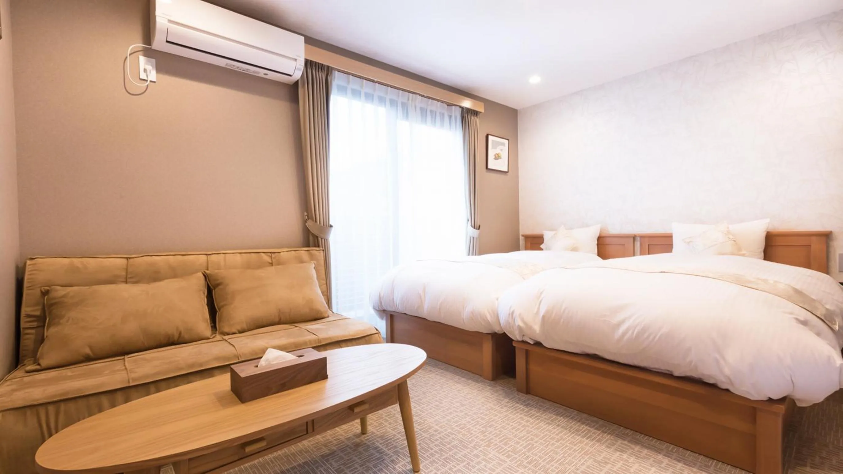 Seating area, Bed in Stay SAKURA Kyoto Nijo Seasons