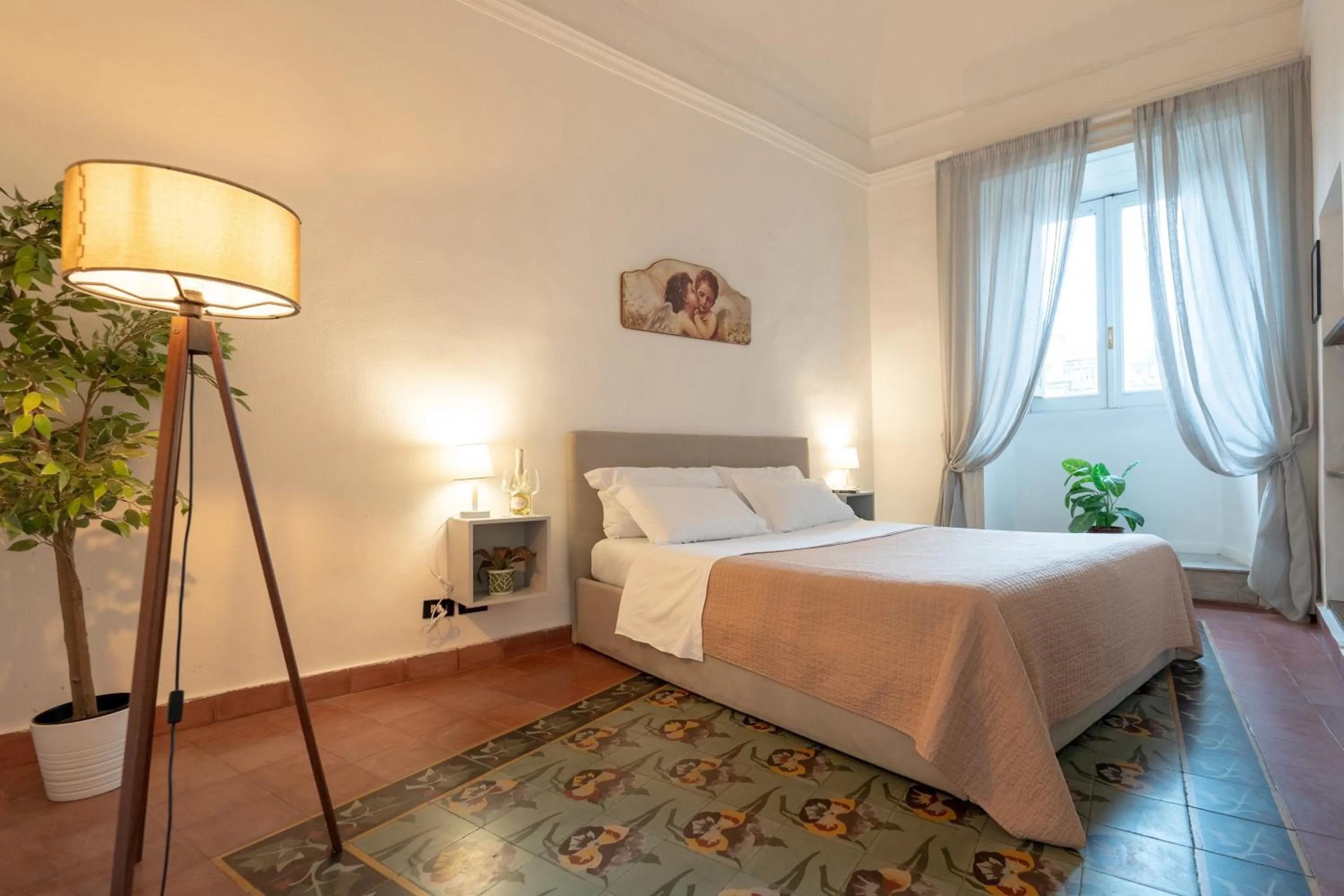 View (from property/room), Bed in Palazzo Bruca Catania