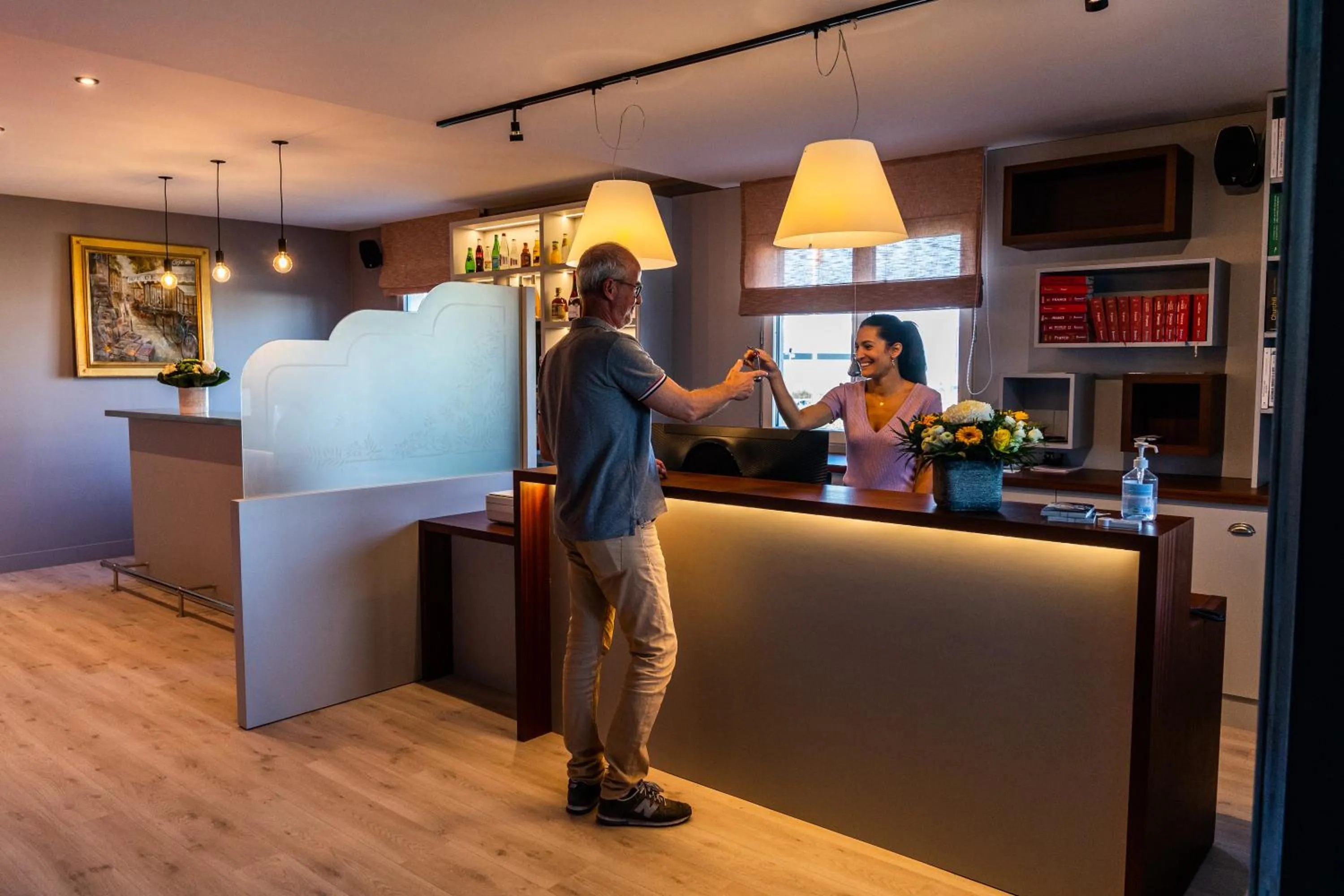 Lobby or reception in Hôtel Newport