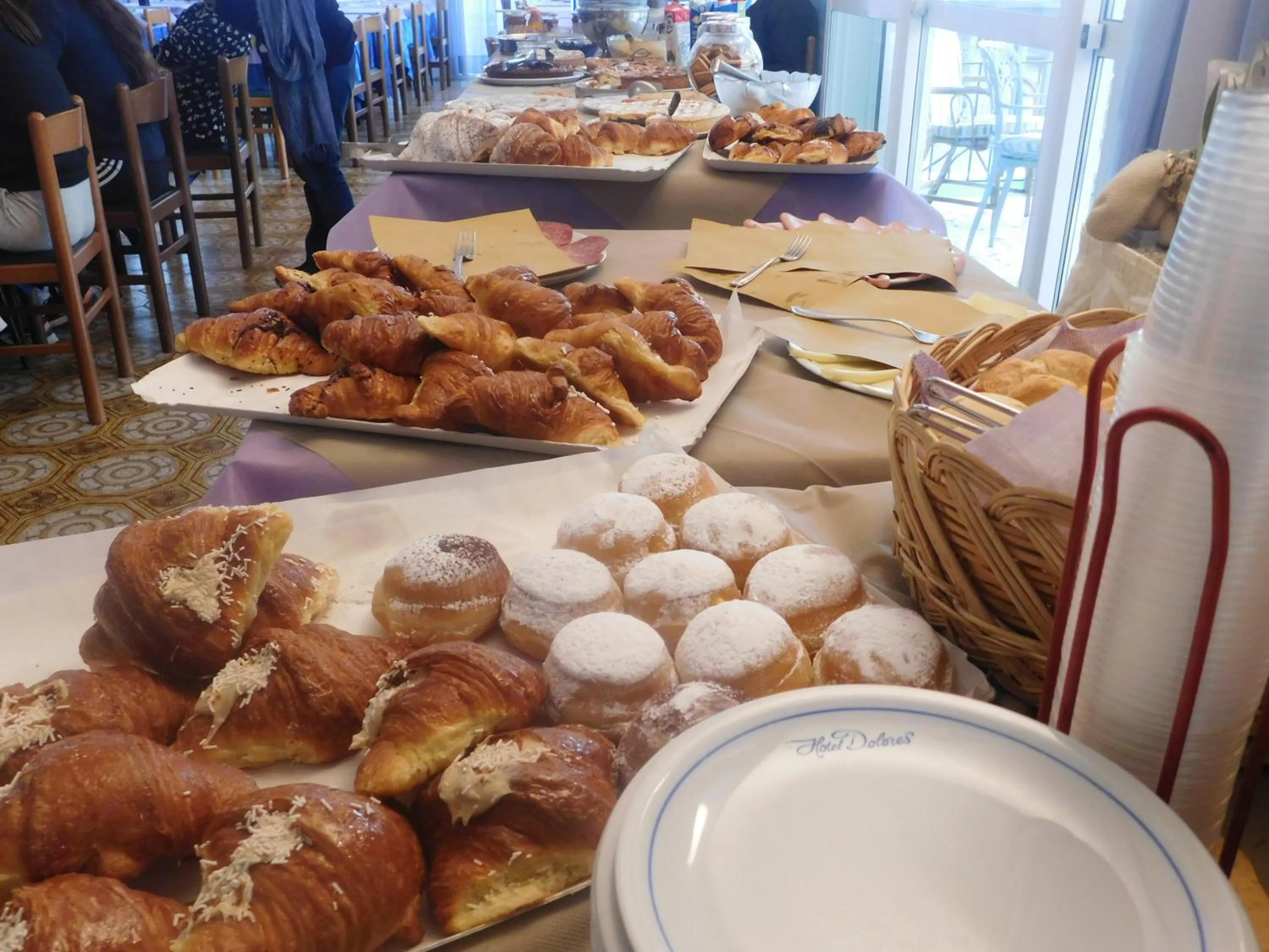 Italian breakfast in Hotel Dolores