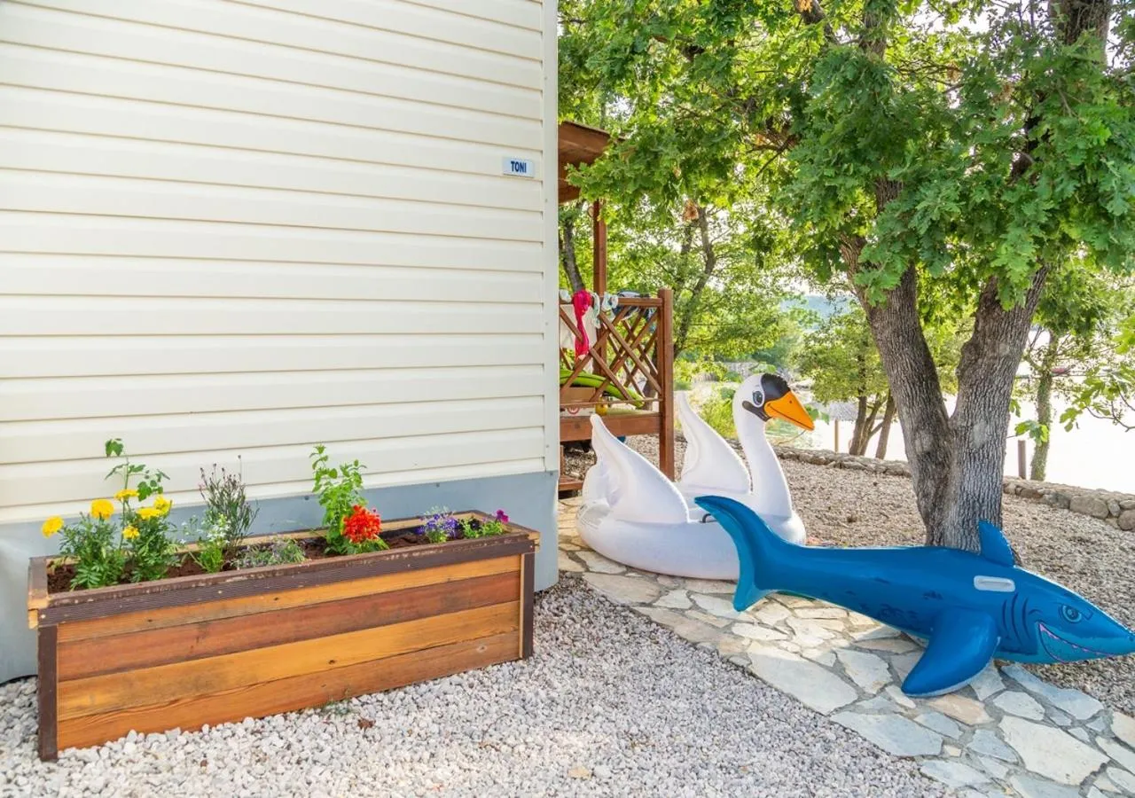 Garden view in Krk Mobile Homes