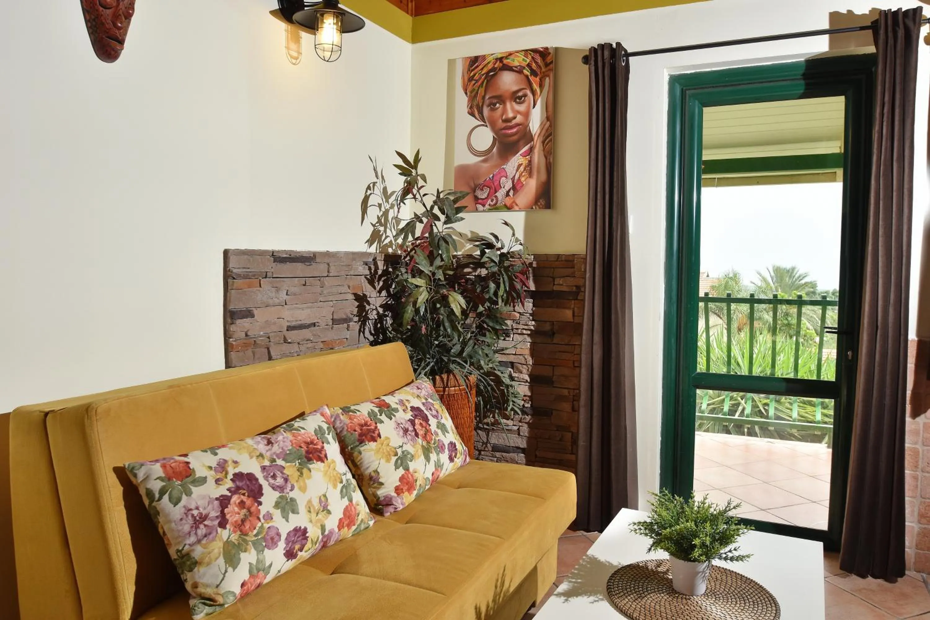 Bed in Out of Africa Resort