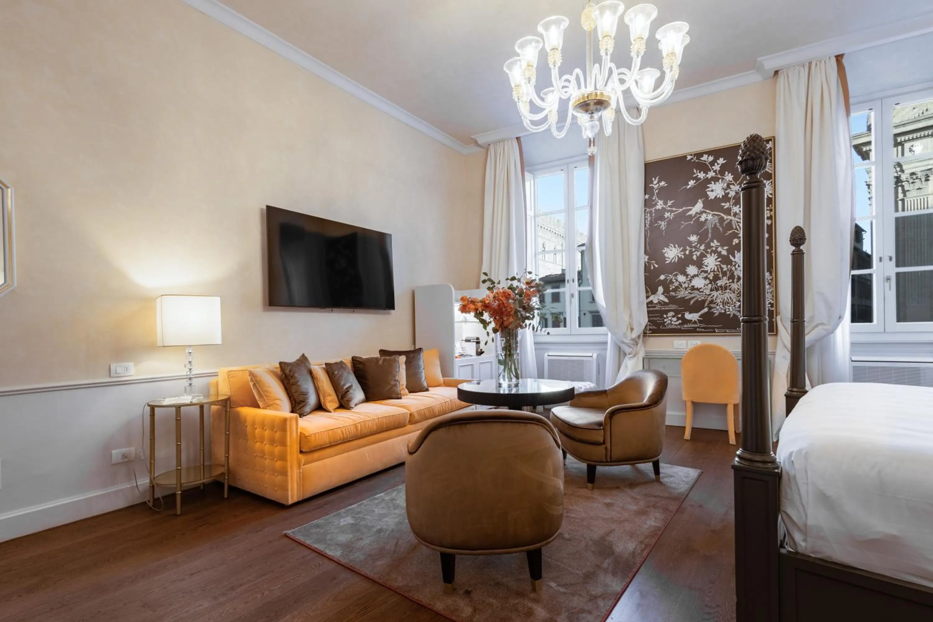 Bedroom, Bed in San Firenze Suites & Spa