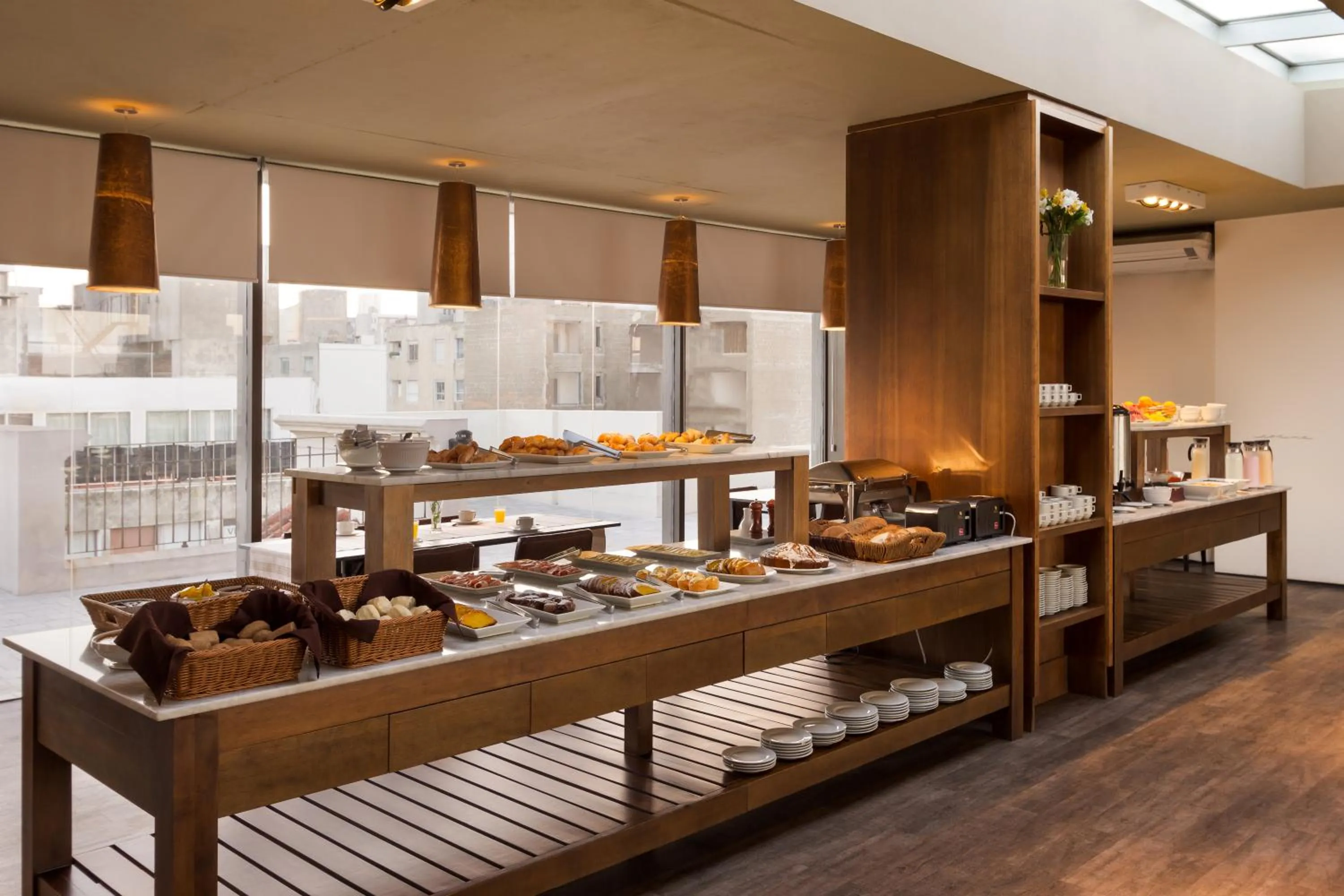 Buffet breakfast in Esplendor by Wyndham Montevideo Cervantes