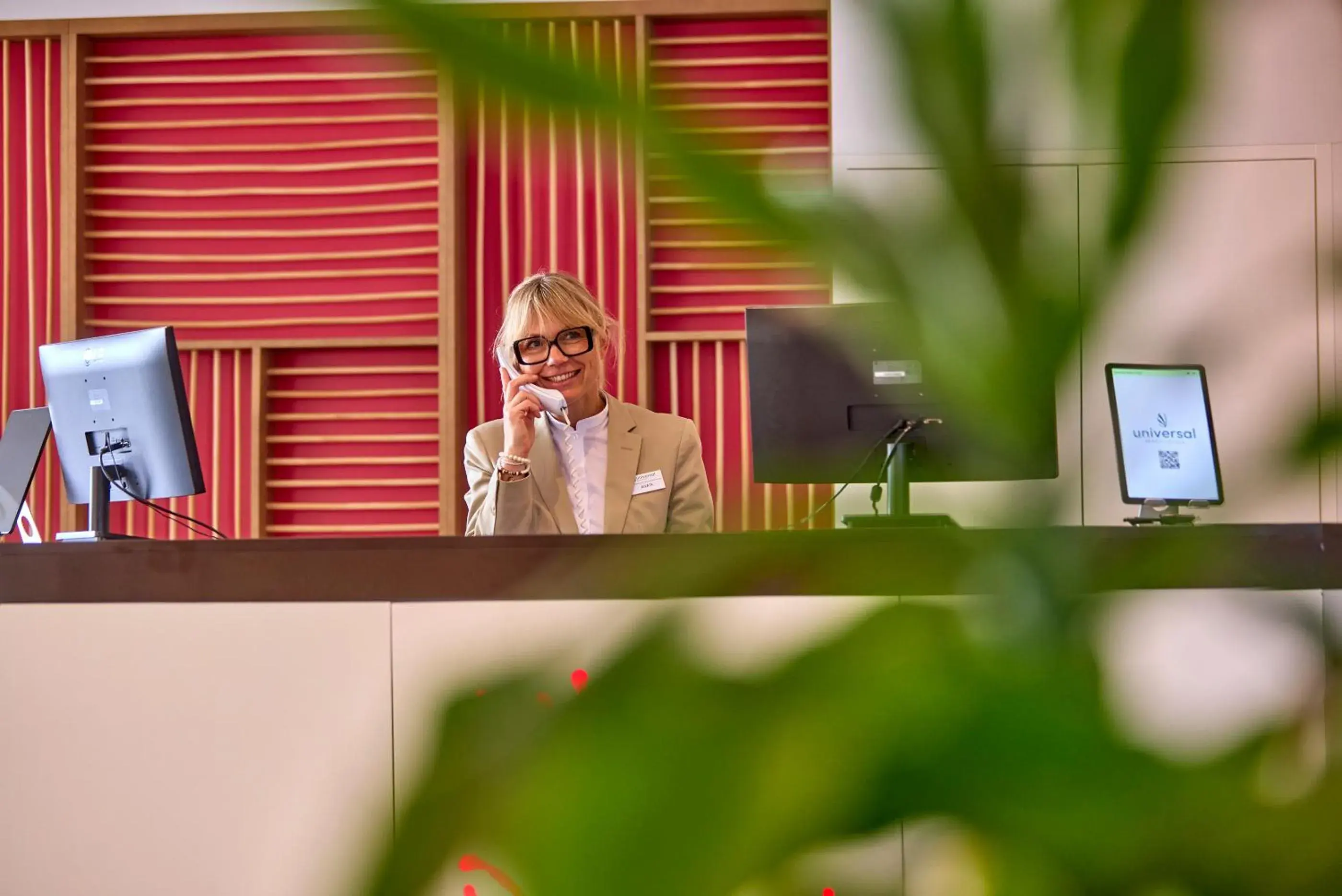 Lobby or reception in Universal Hotel Perla Lobby or reception in Universal Hotel Perla