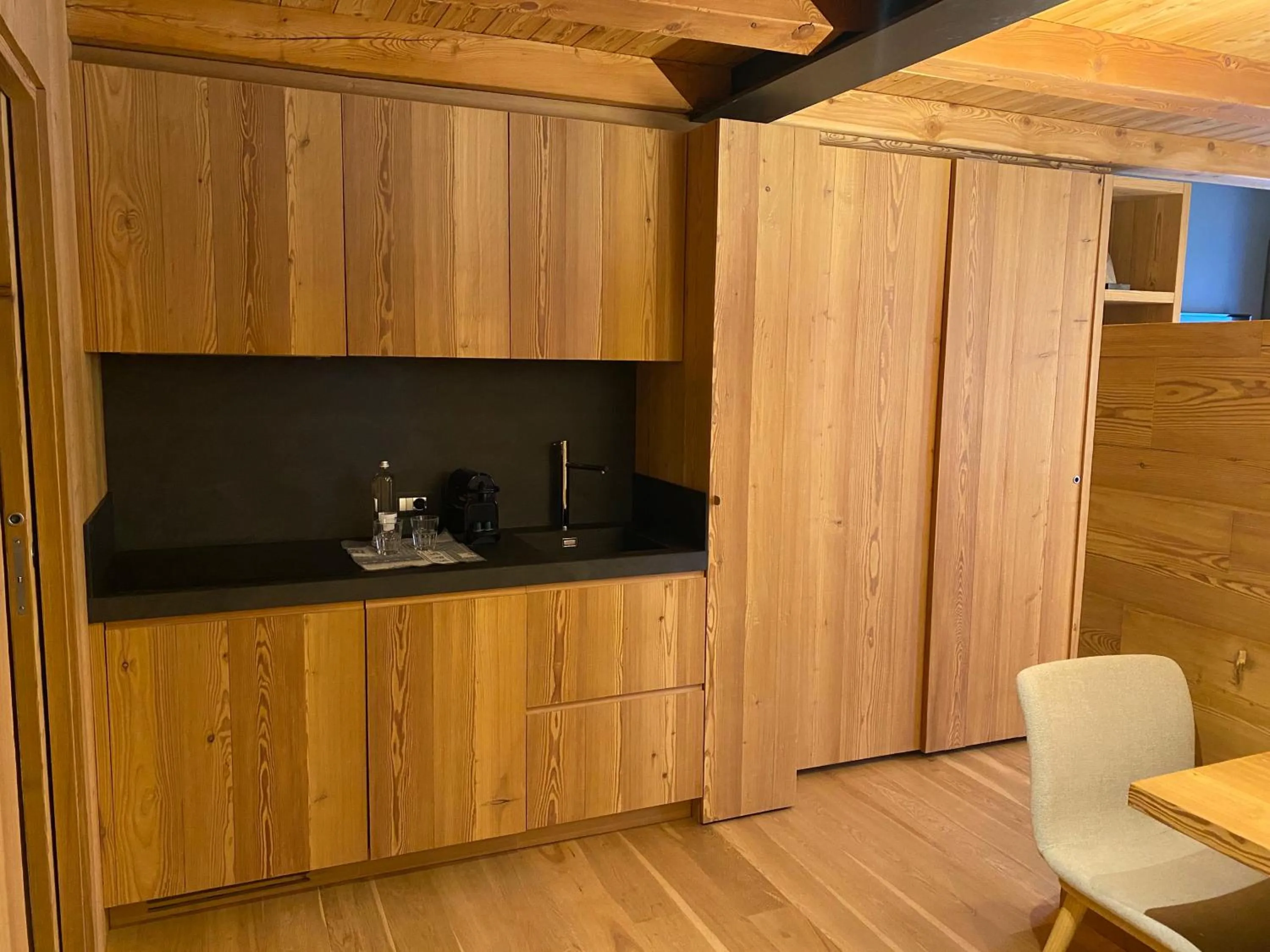 Kitchen or kitchenette in Hotel Centrale