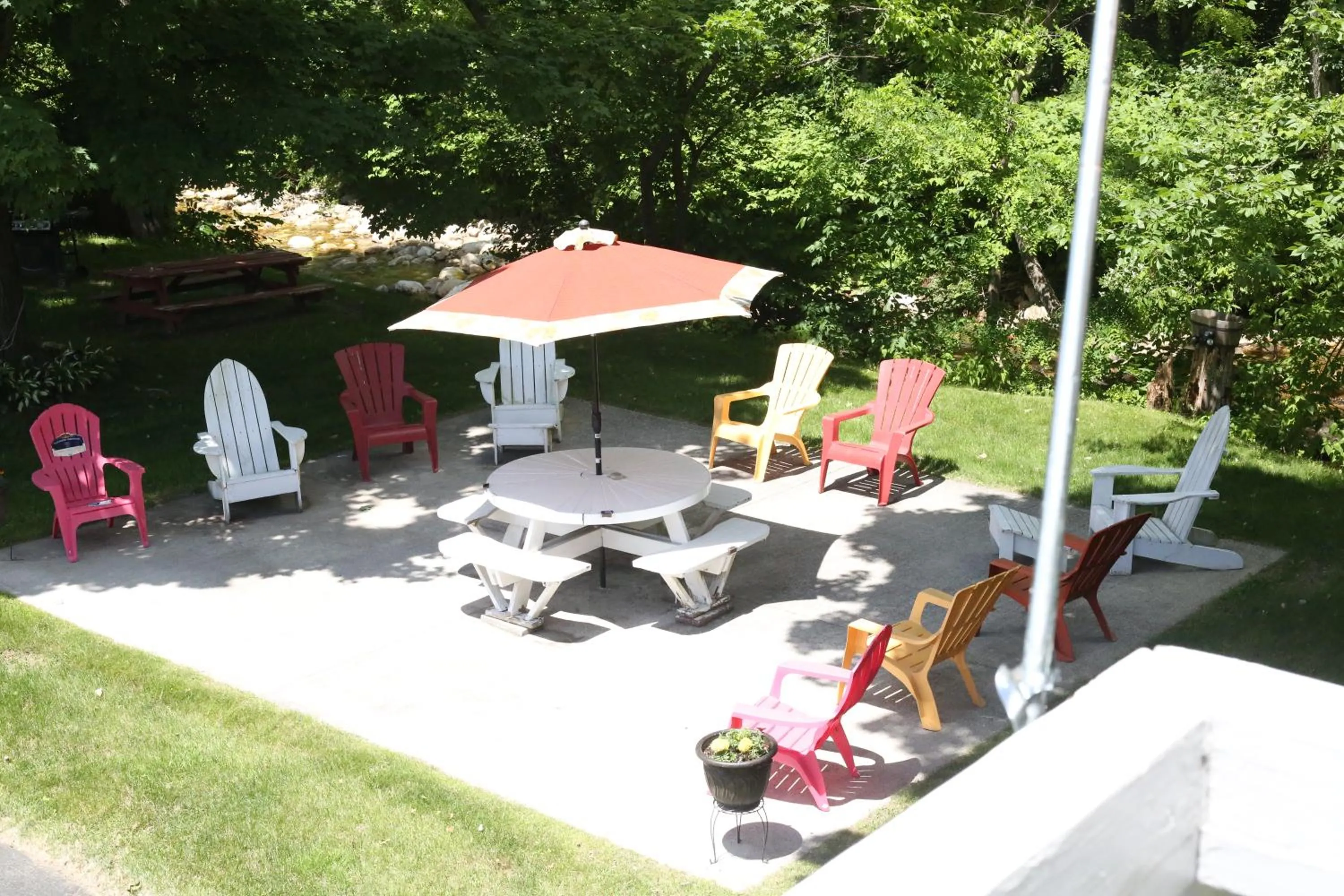 Patio in Cozy Corner Motel