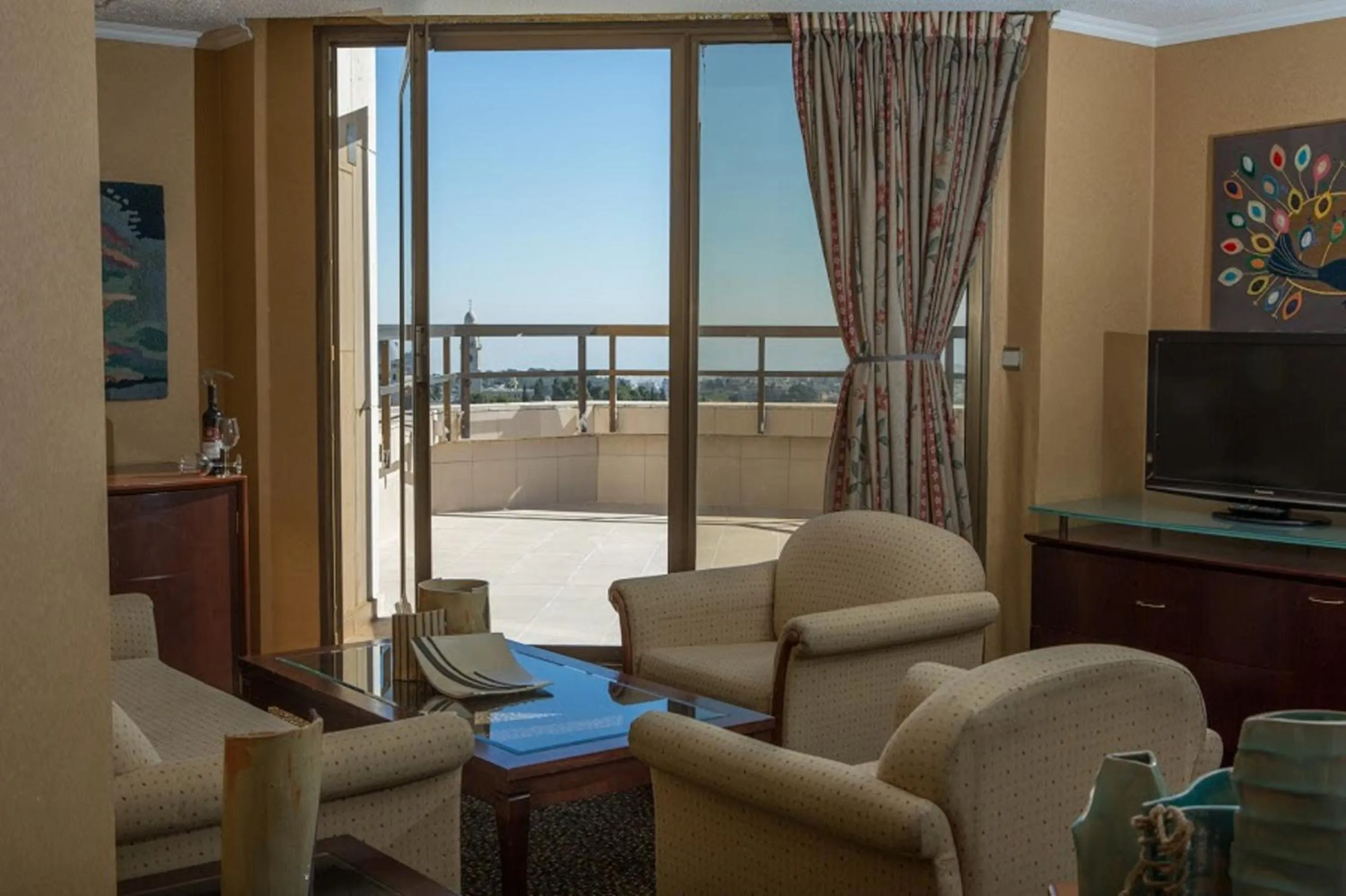 Seating area in Cassia Hotel Jerusalem