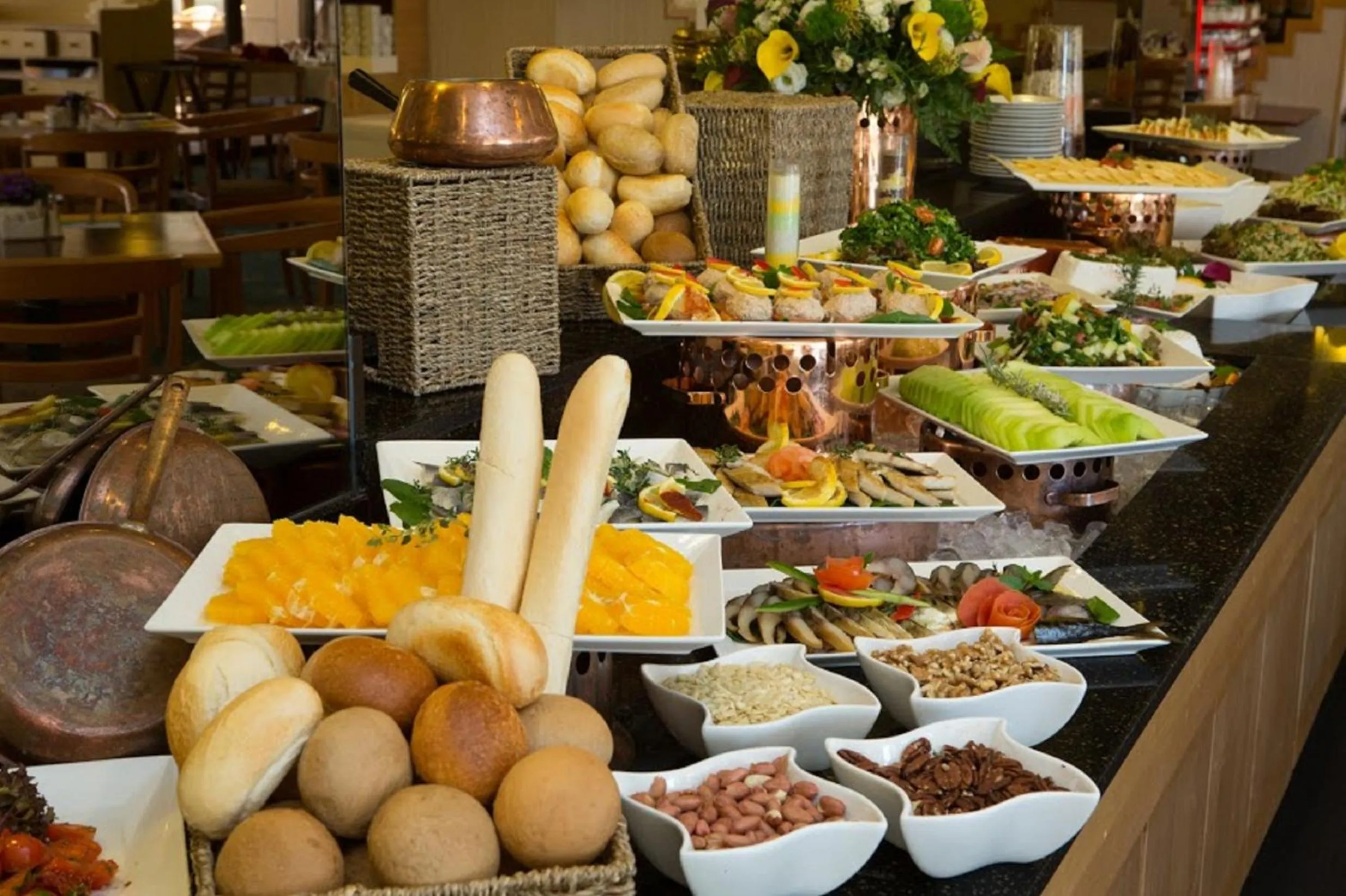 Buffet breakfast in Cassia Hotel Jerusalem