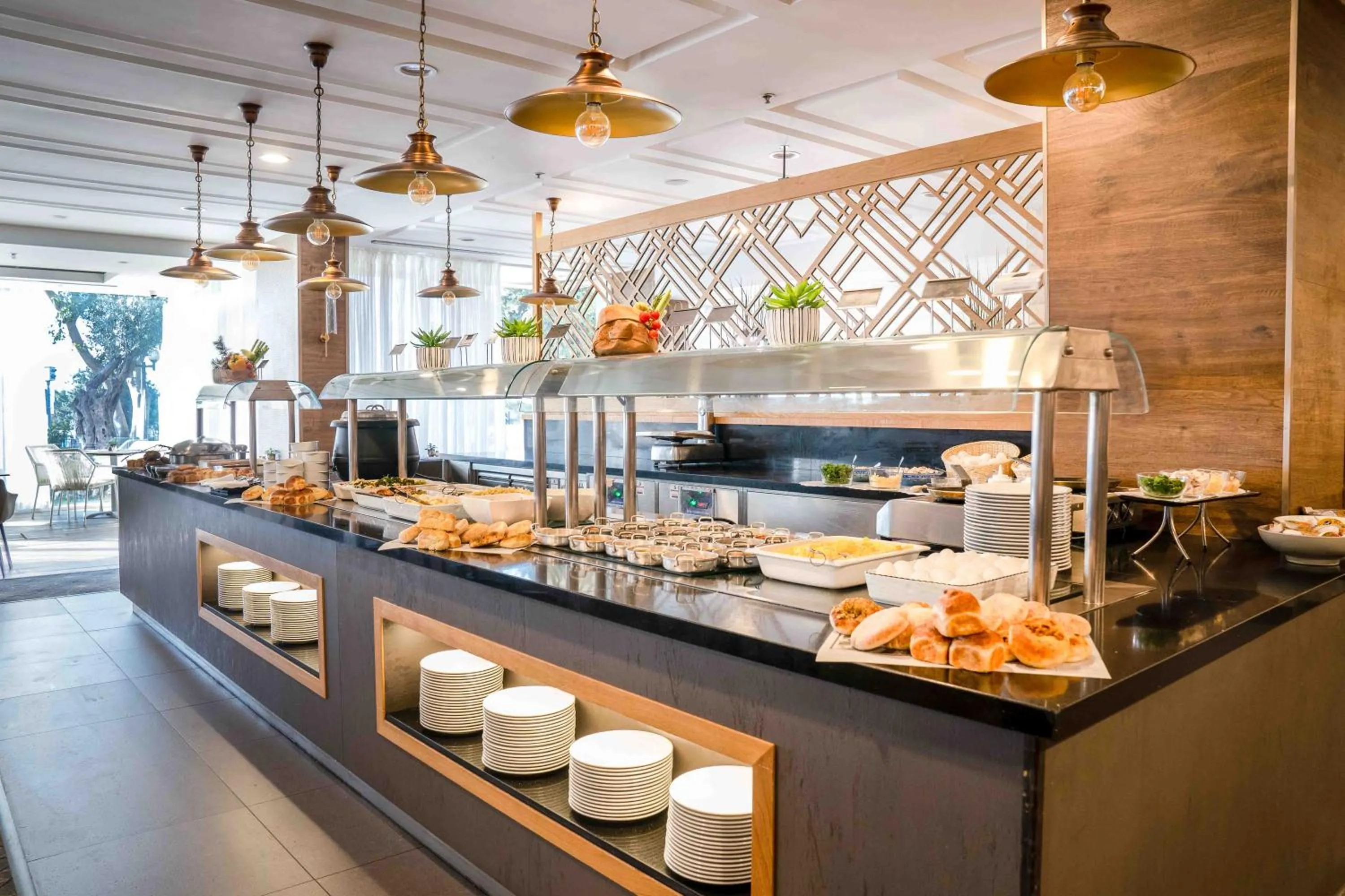 Buffet breakfast in Cassia Hotel Jerusalem