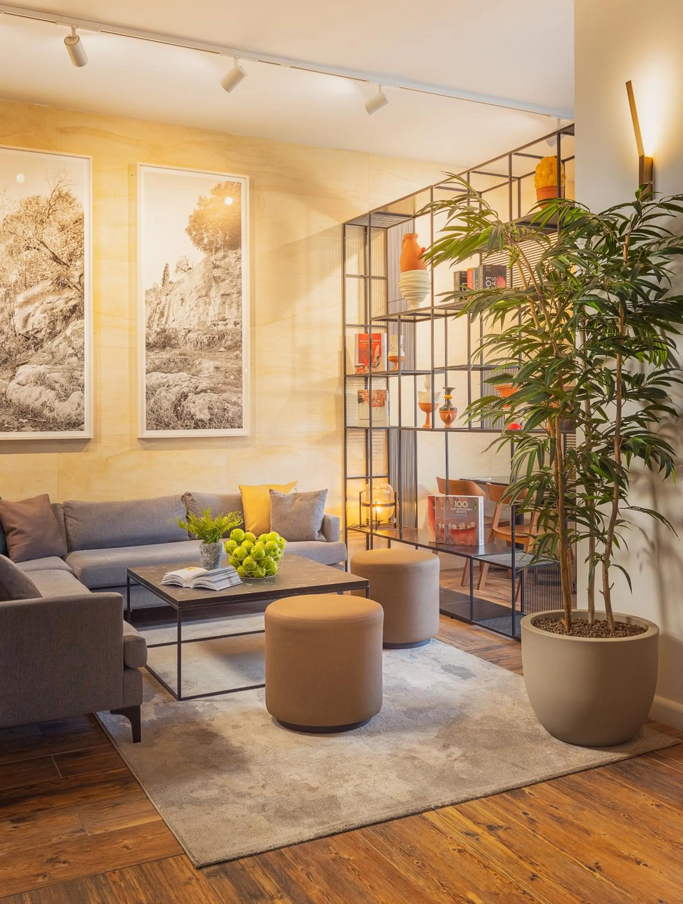 Seating area in Cassia Hotel Jerusalem