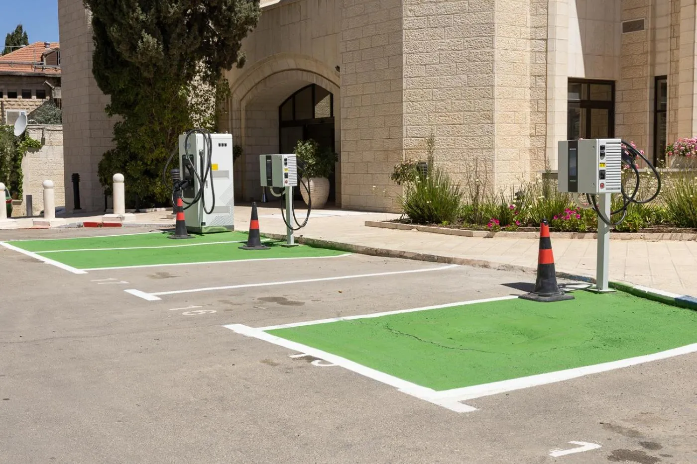 Parking in Notre Dame of Jerusalem Center