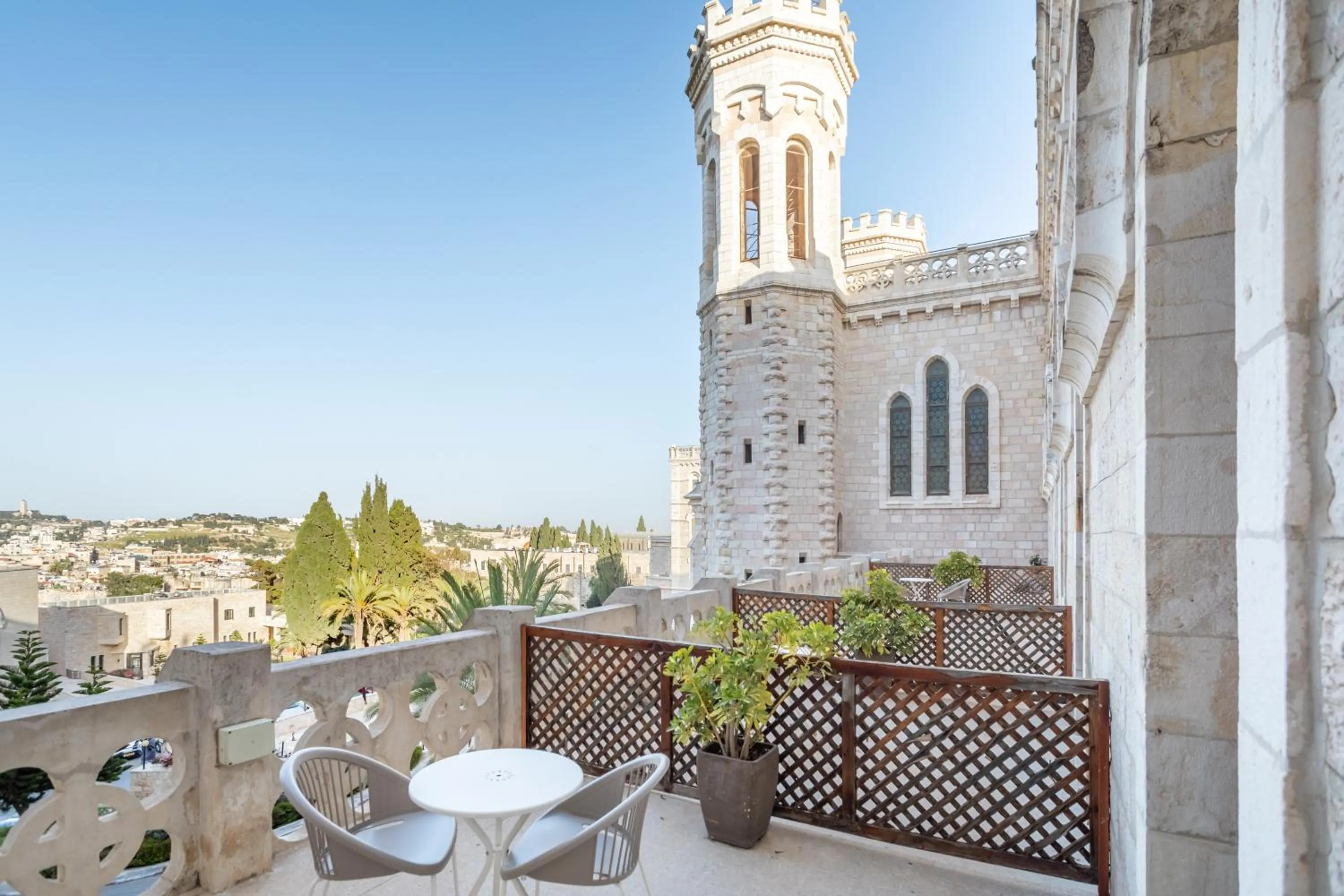 Patio in Notre Dame of Jerusalem Center