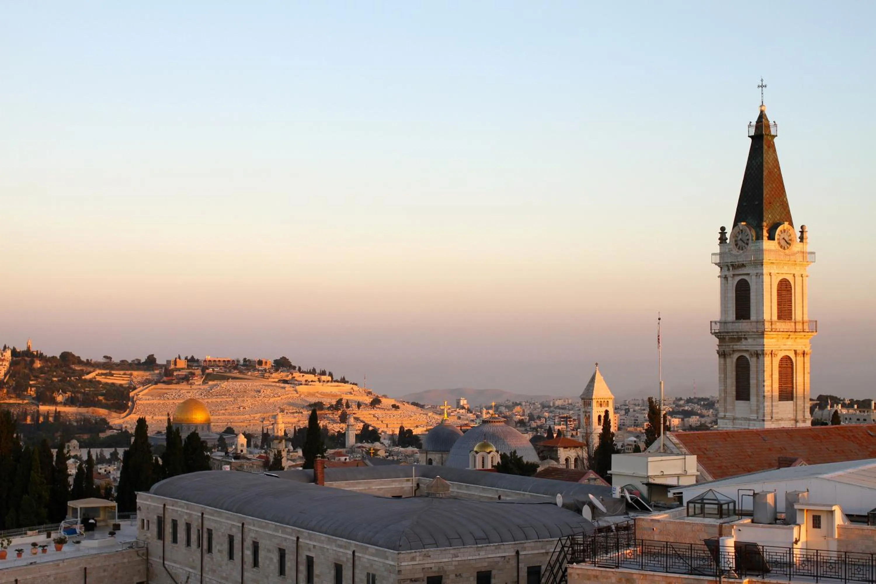 City view in Notre Dame of Jerusalem Center