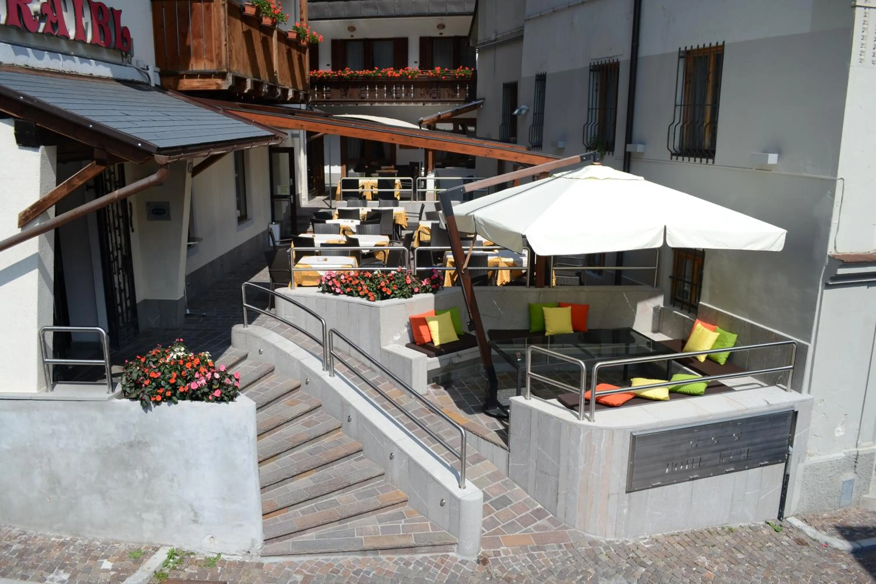 Balcony/Terrace in Hotel Raibl e Appartamenti
