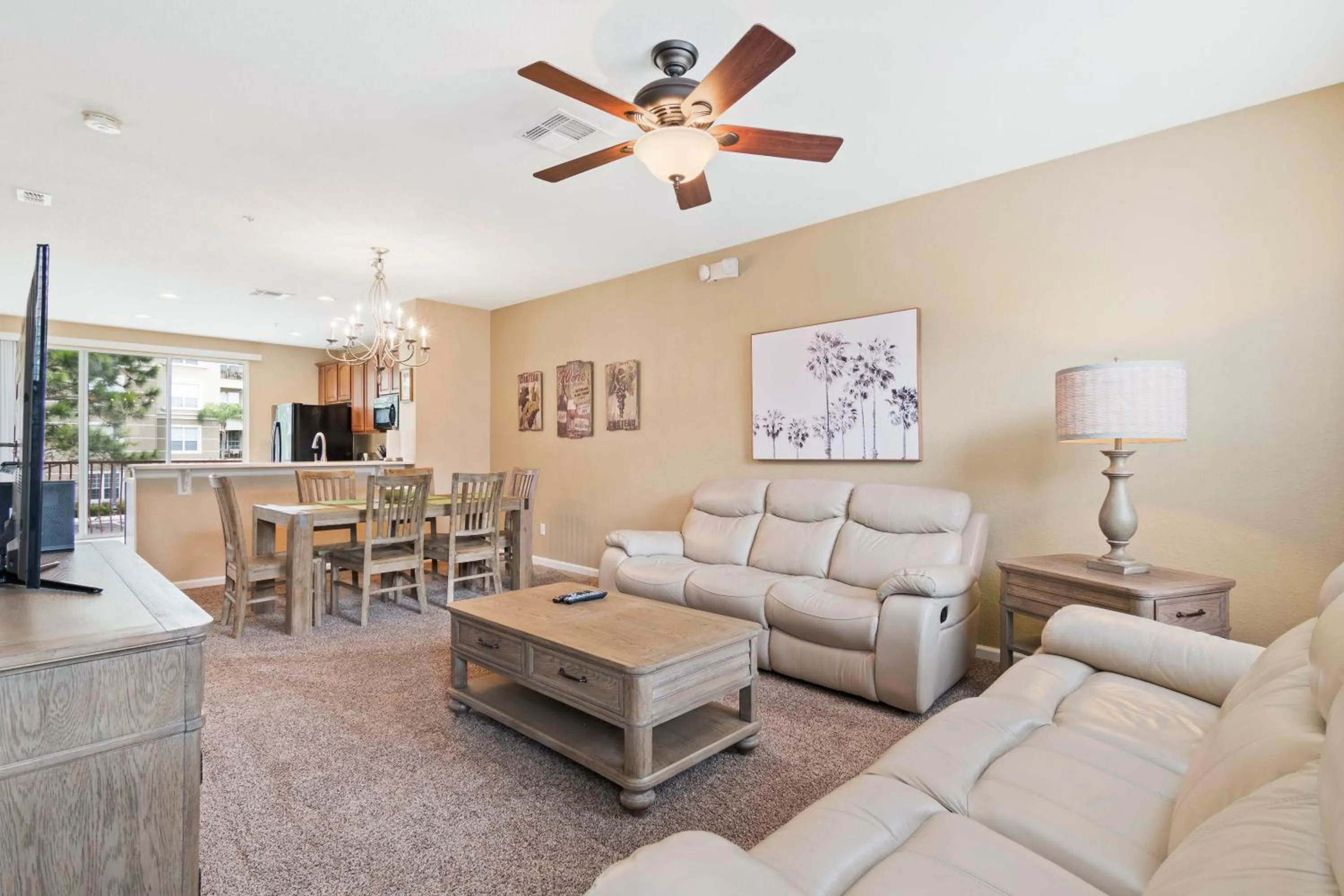 Living room in Orlando Resort Rentals at Universal Boulevard