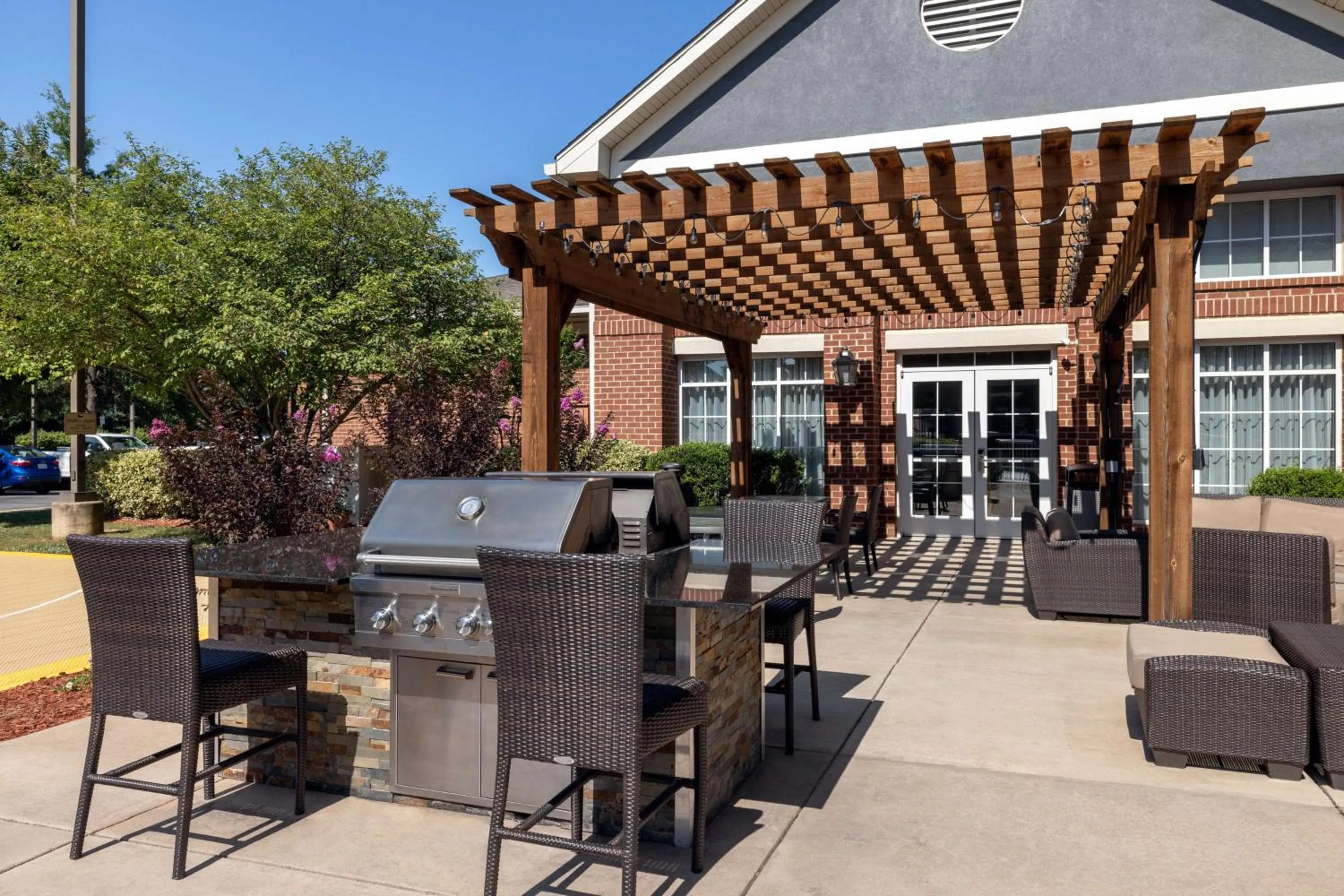 Patio in Homewood Suites Fredericksburg