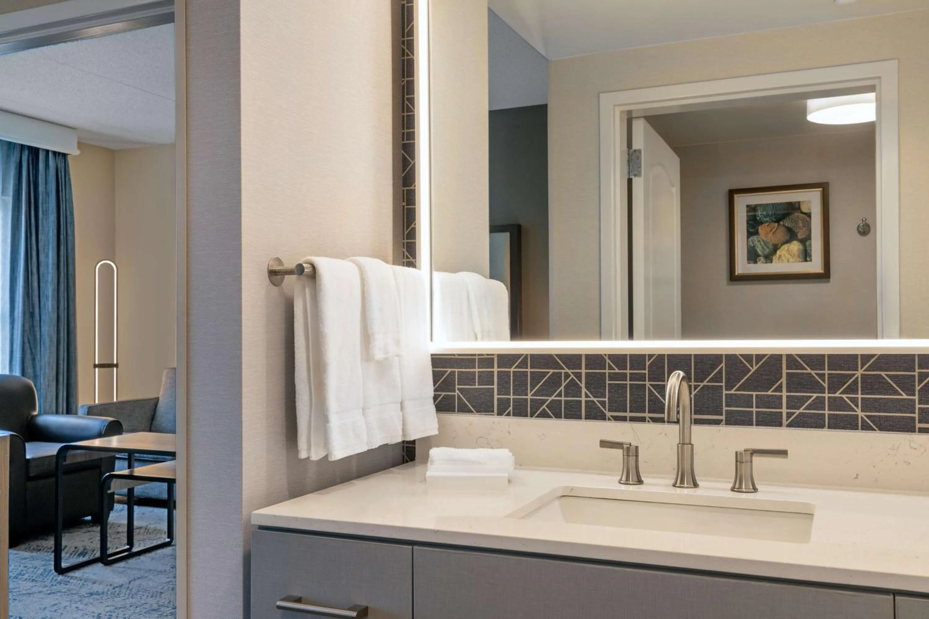 Bathroom in Homewood Suites Fredericksburg