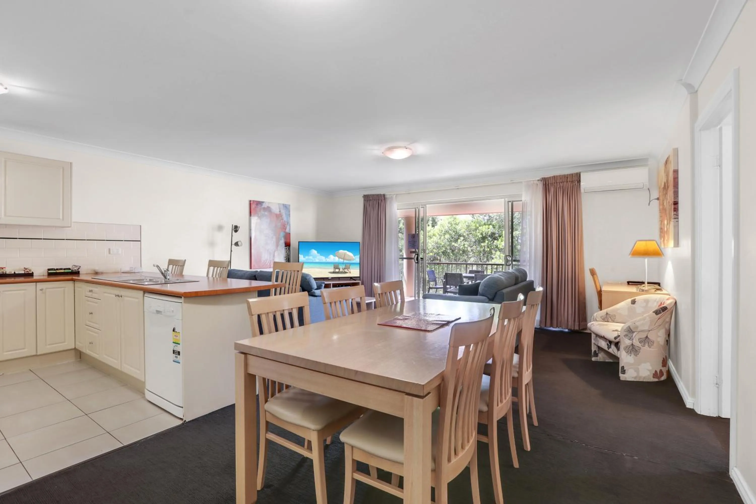 Living room in Terralong Terrace Apartments