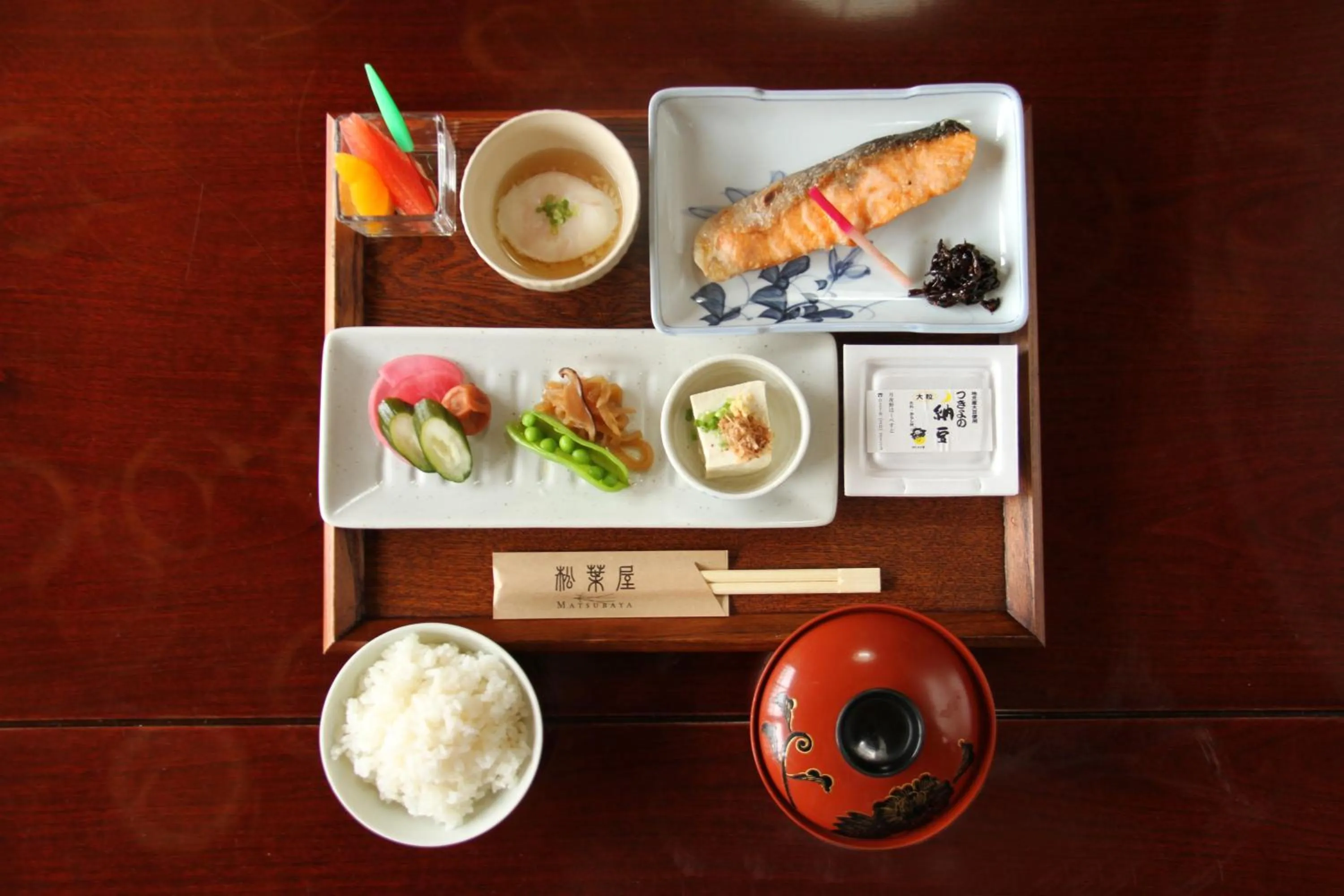 Asian breakfast in Oyado Matsubaya