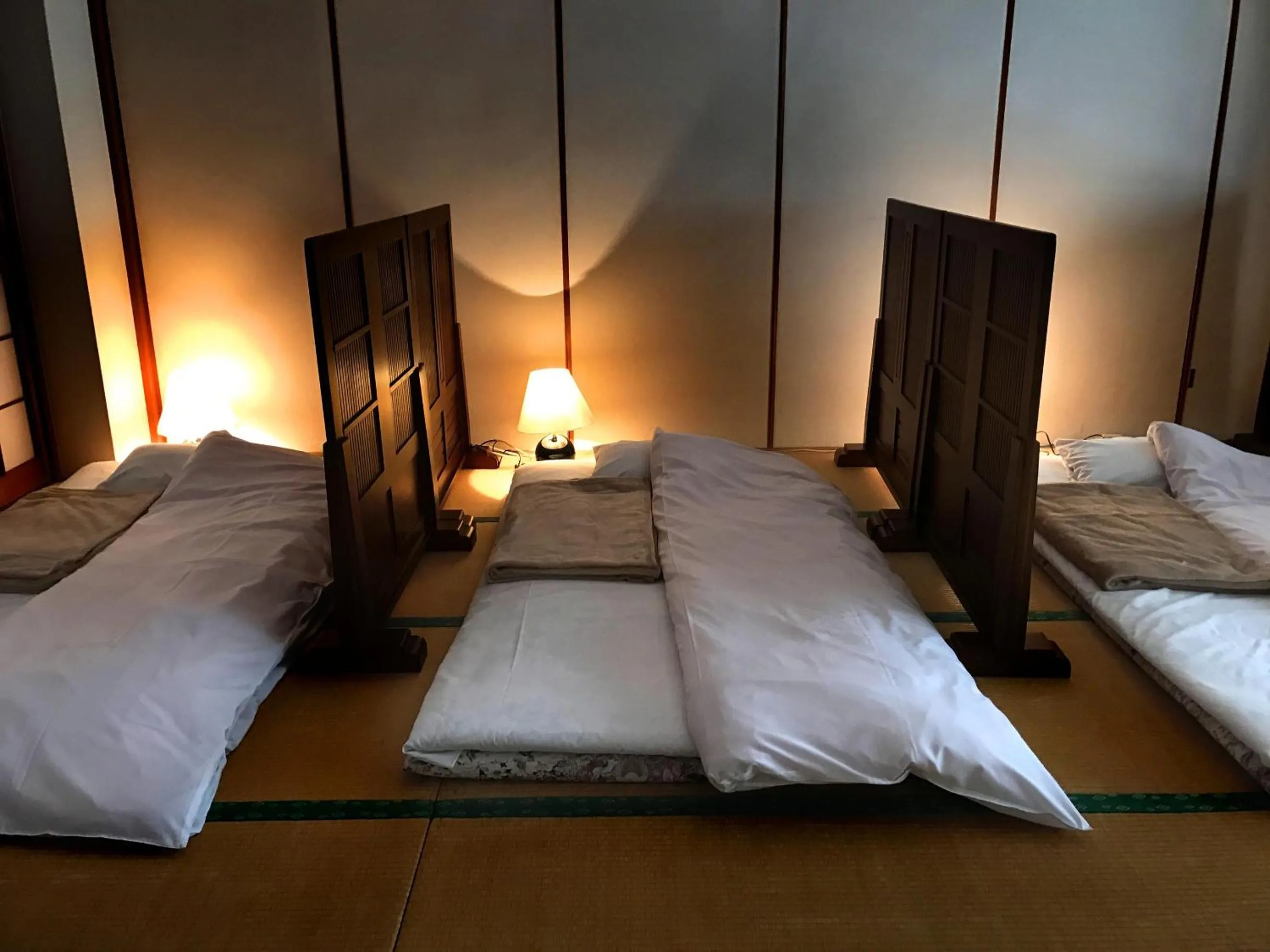 Bed in Oyado Matsubaya
