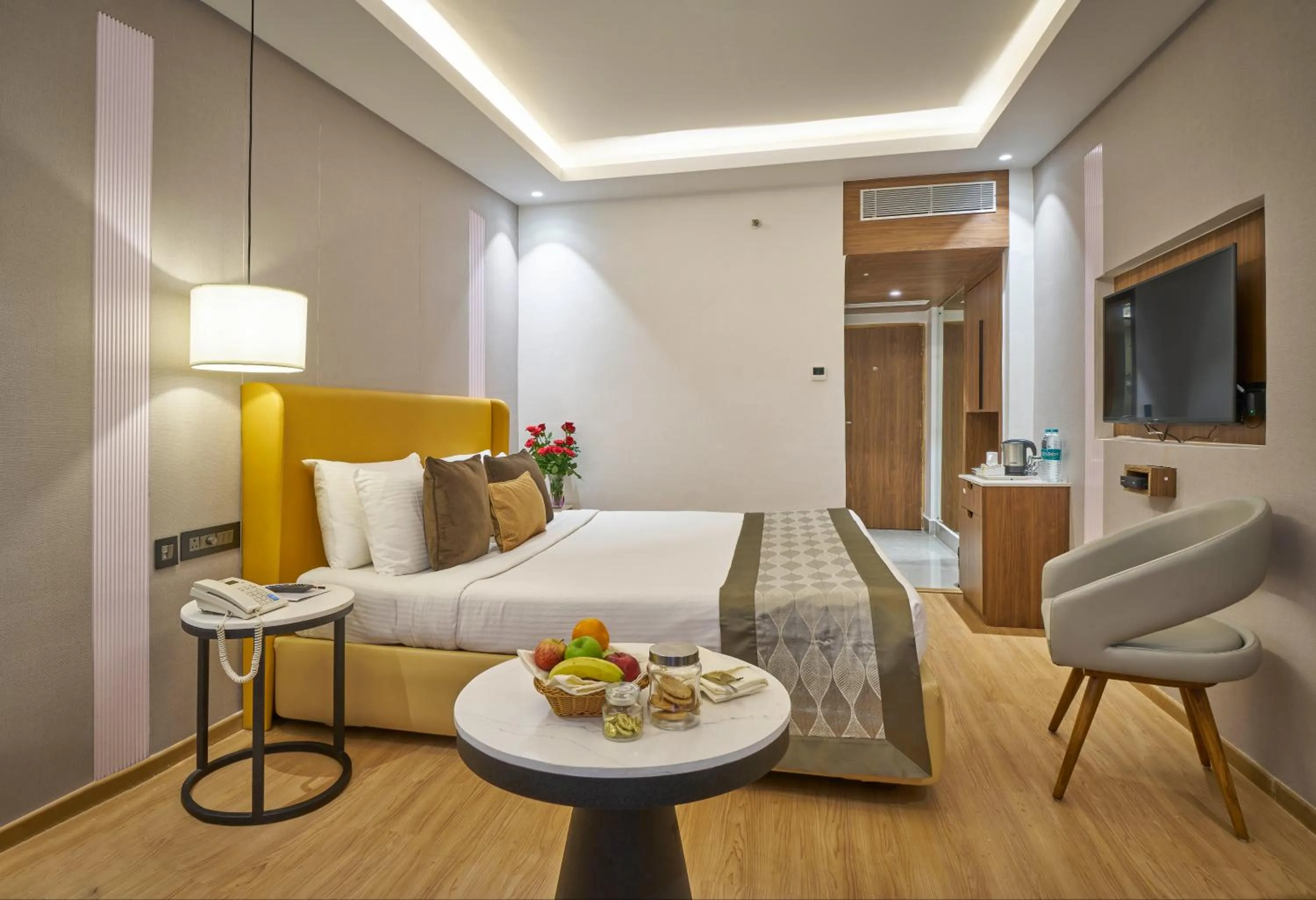 Bed in Hotel Hindusthan International, Bhubaneswar