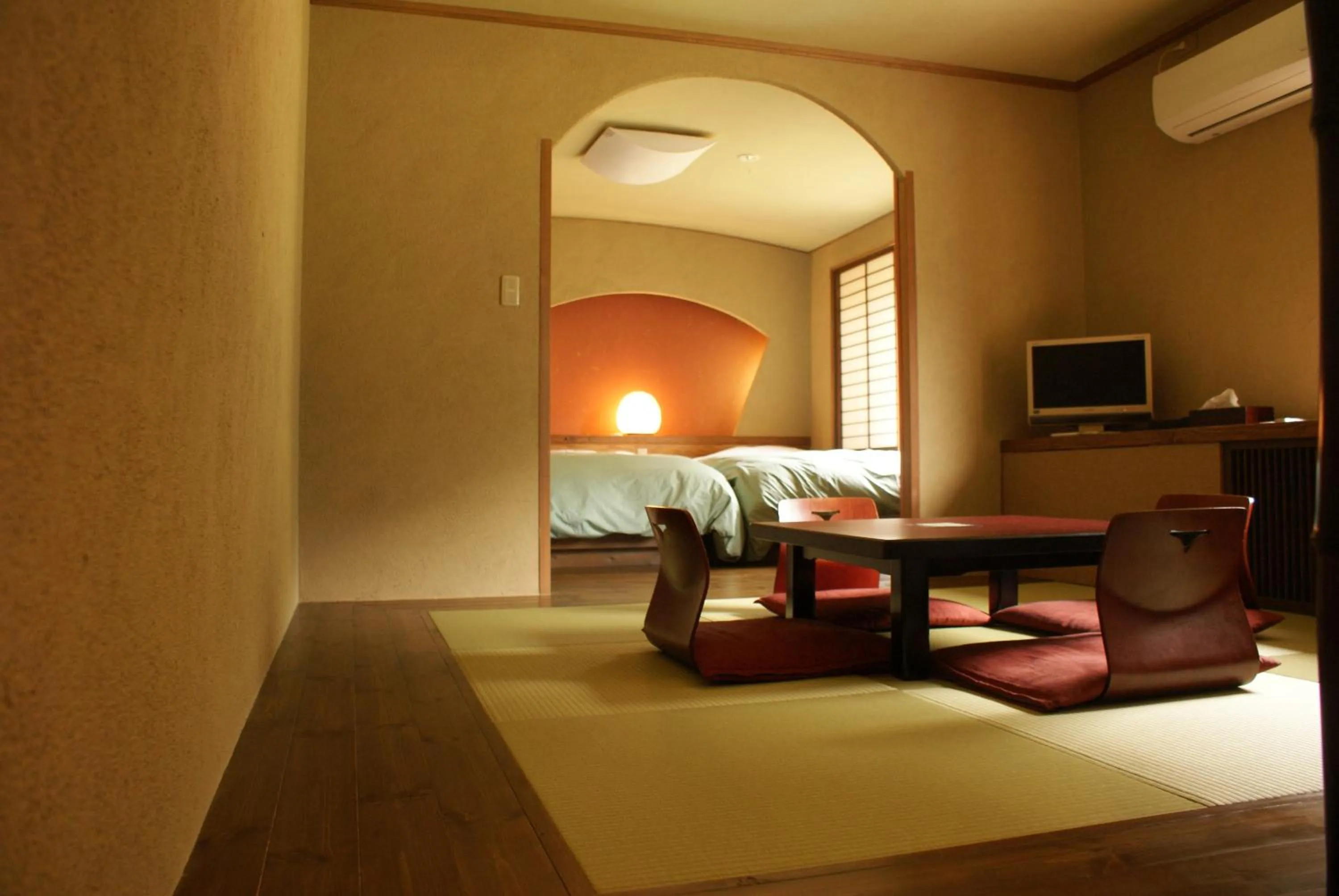 Photo of the whole room, Bed in Super Hydrogen Rich Spa Yado Kanzan