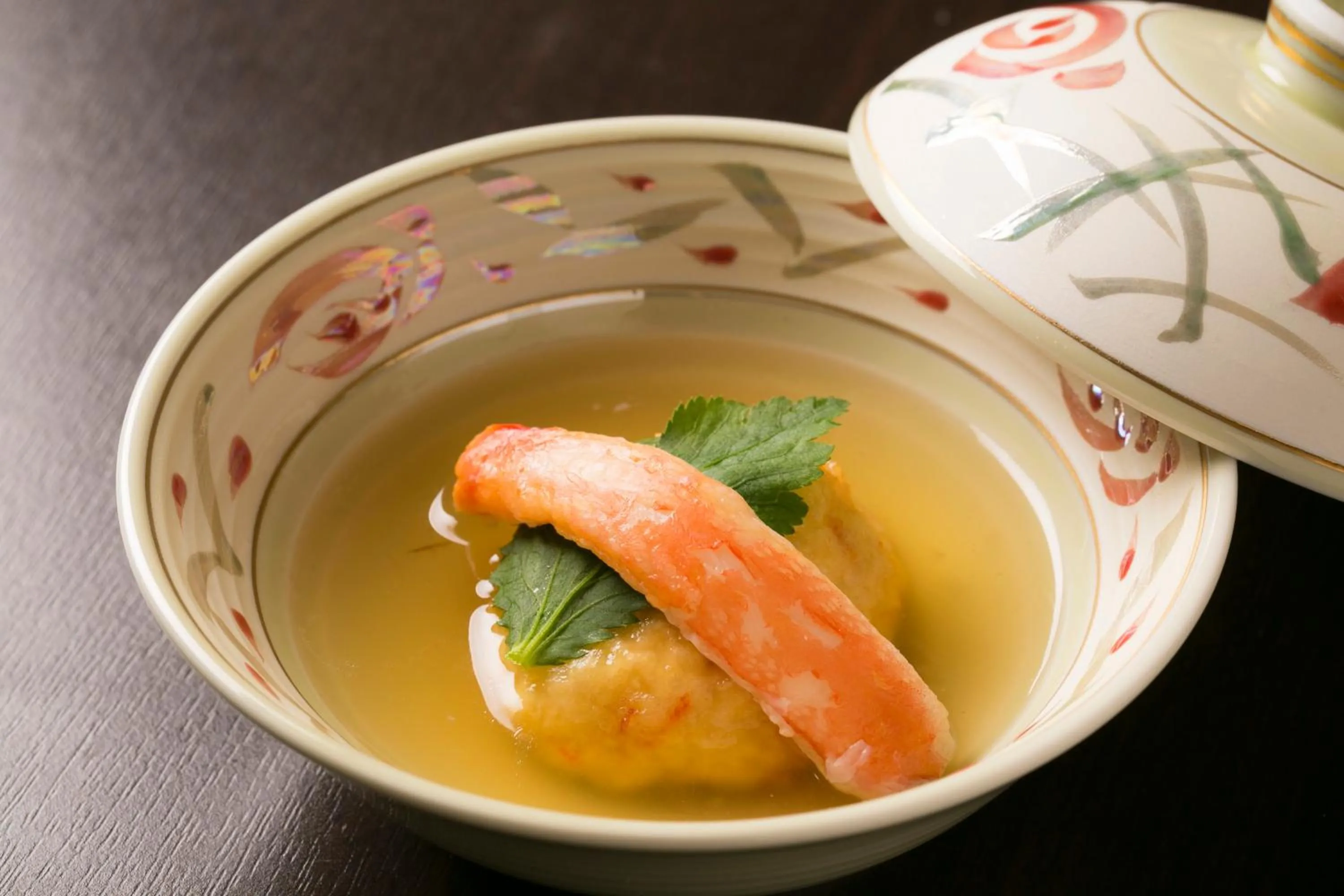 Food close-up in Super Hydrogen Rich Spa Yado Kanzan