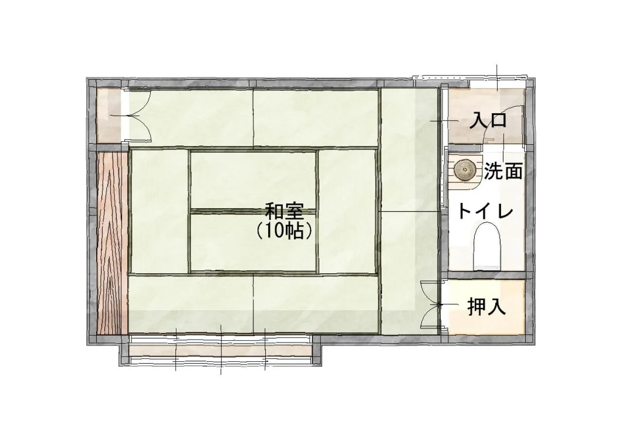 Photo of the whole room in Super Hydrogen Rich Spa Yado Kanzan